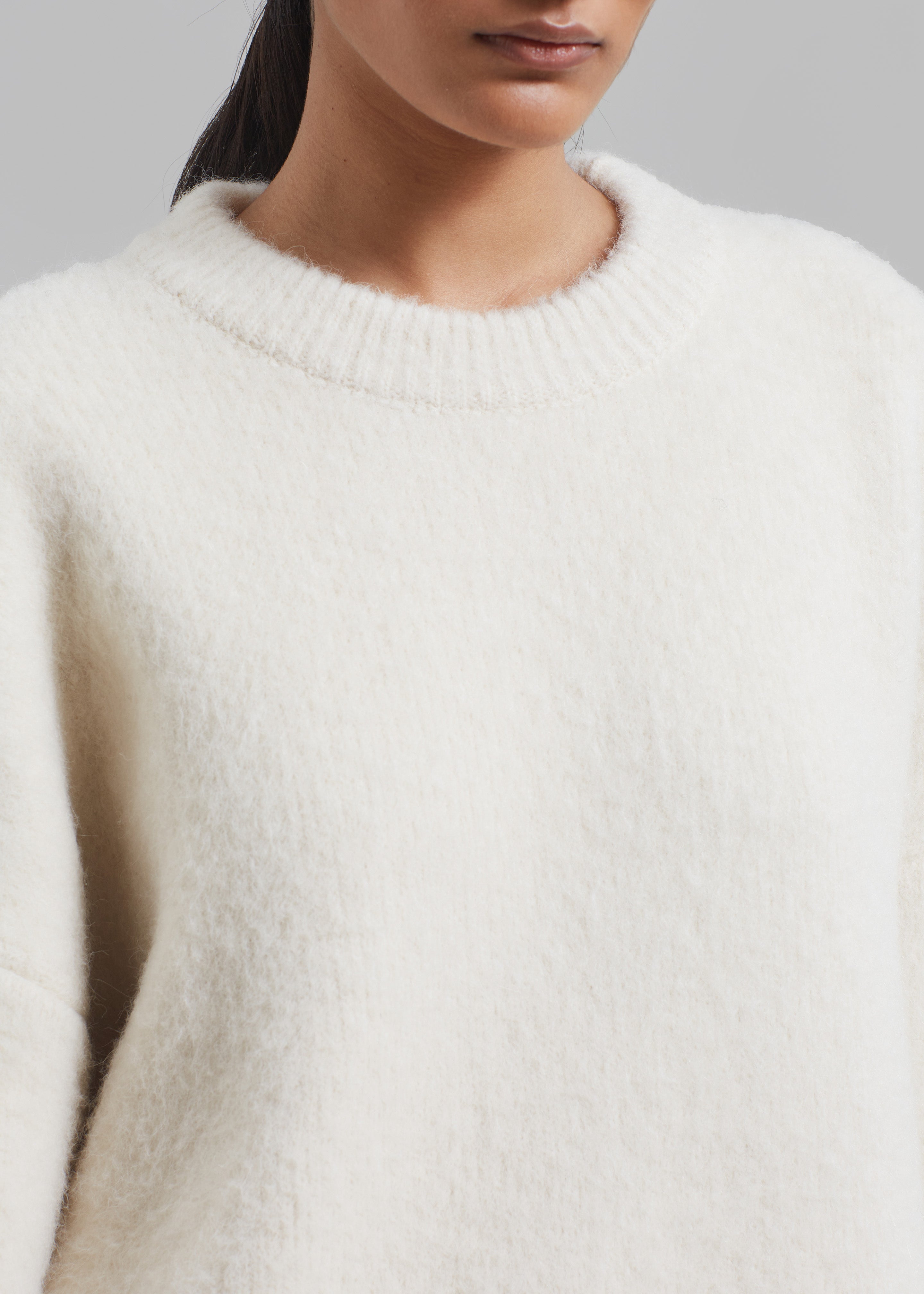 Thelma Ribbed Sweater - Cream – The Frankie Shop