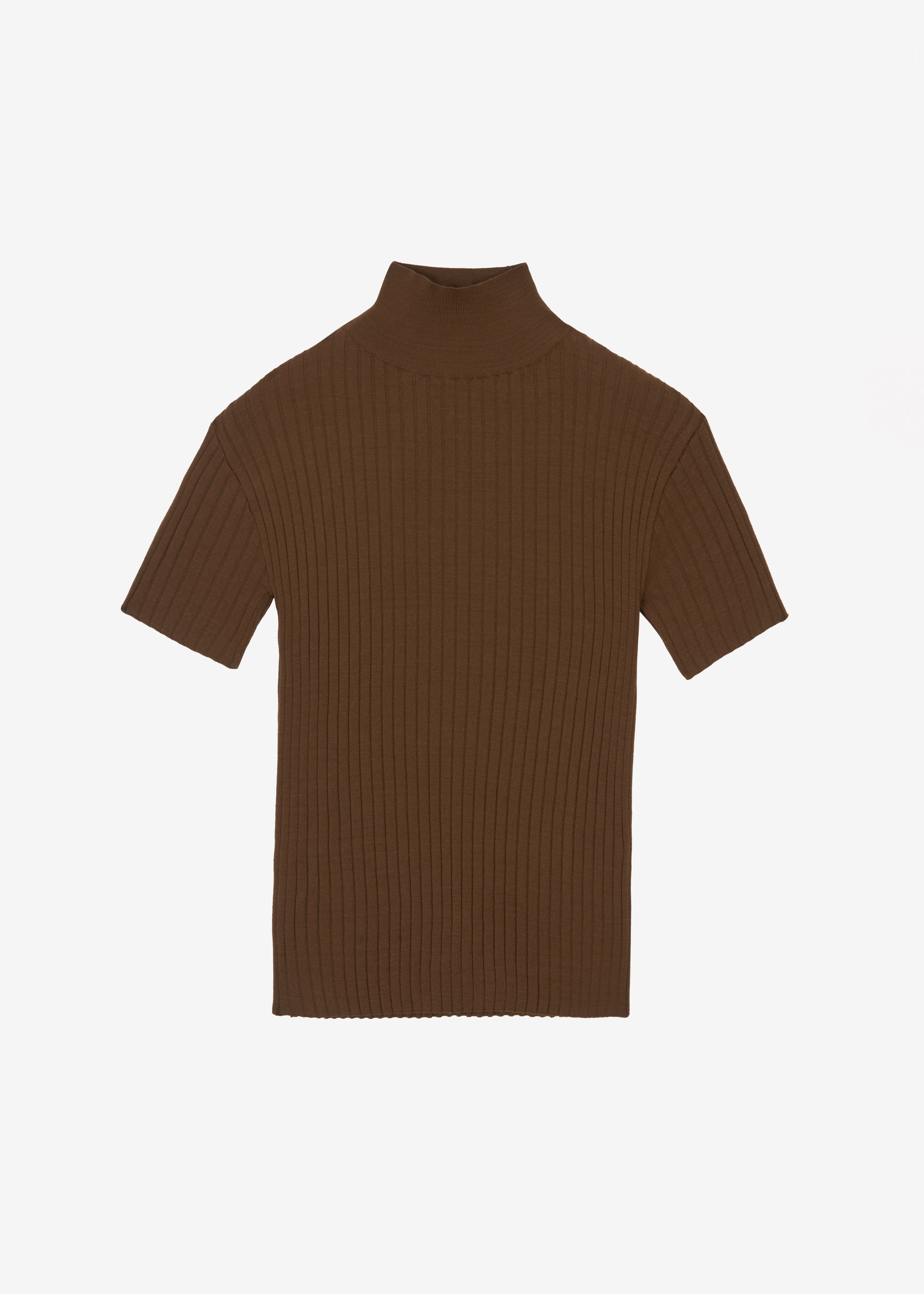 Jennis Turtleneck Top - Olive Brown - 10