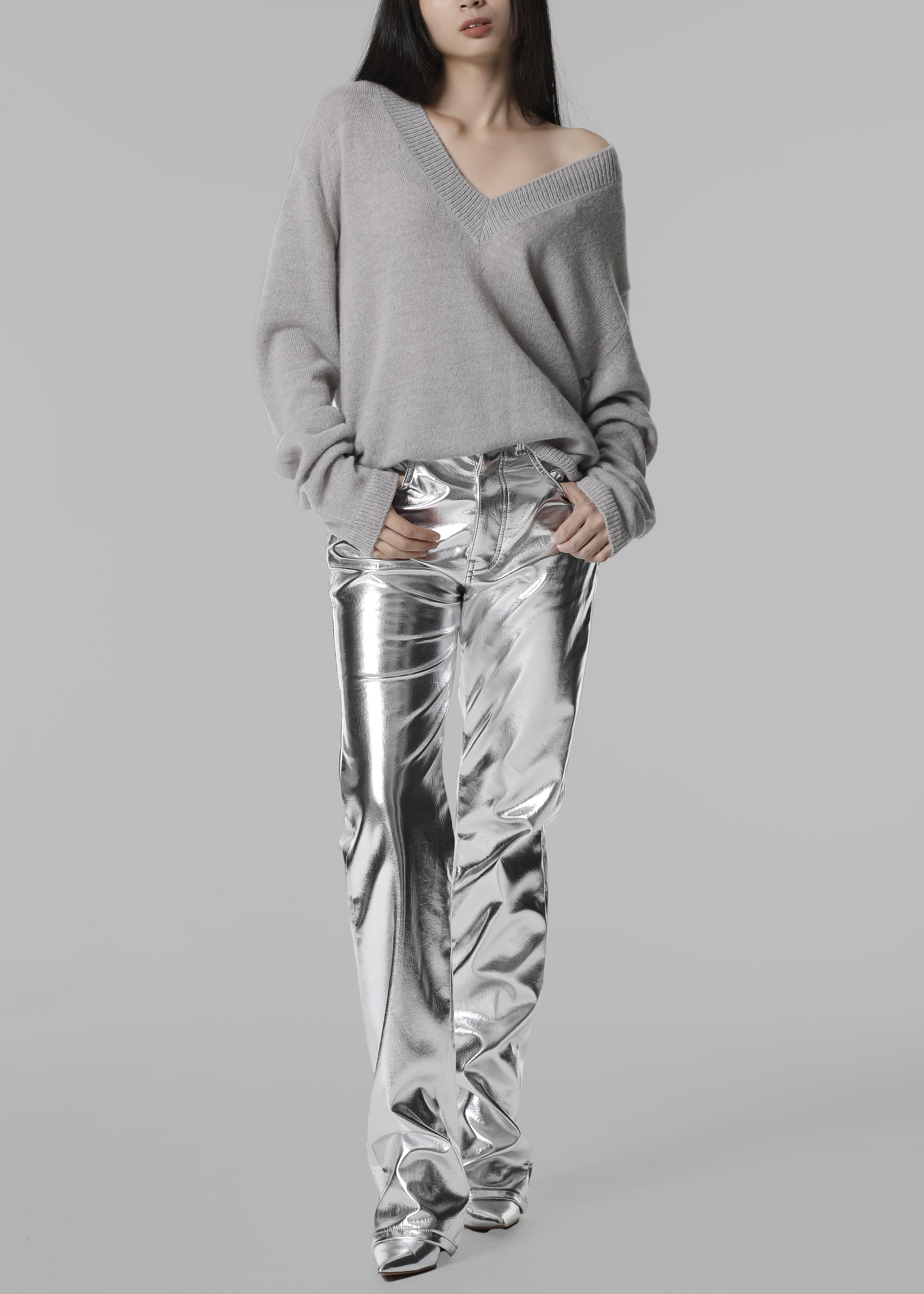 Jesse Aluminium Pants - Silver - 8