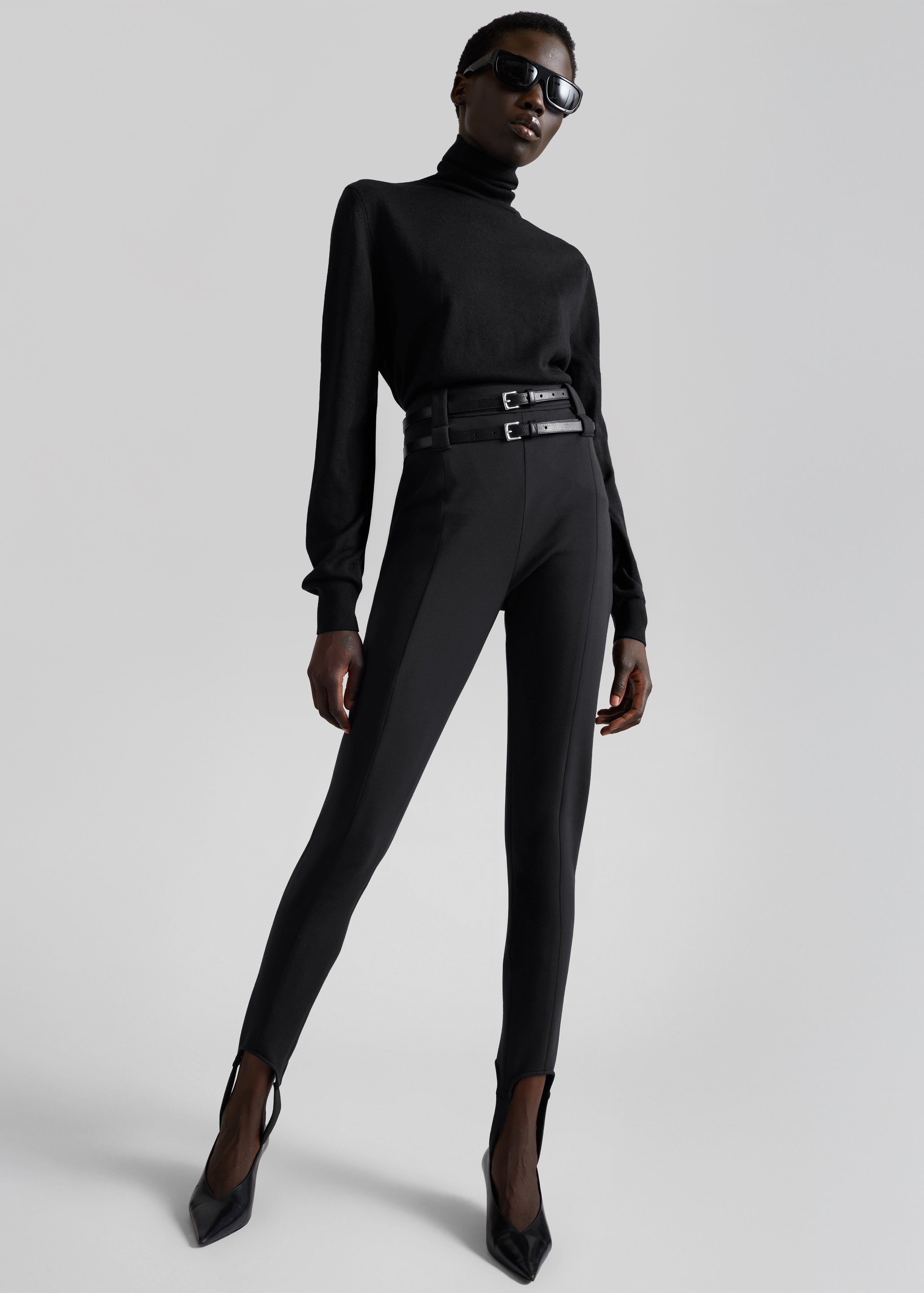 Jessie Leather Belt - Black - 9