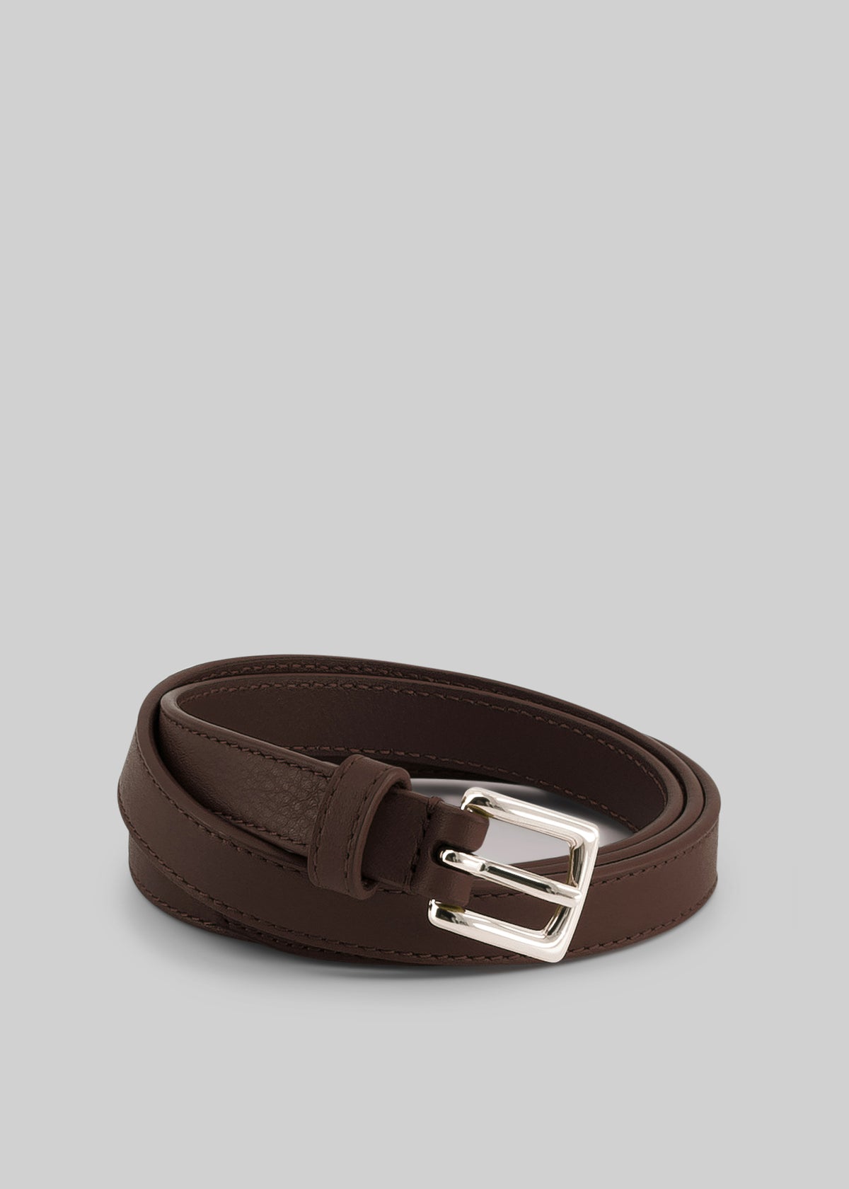 4513 Women\'s Leather, Mink Jessie Belt Jessie Leather Belt - Plum – The Frankie Shop main image 4