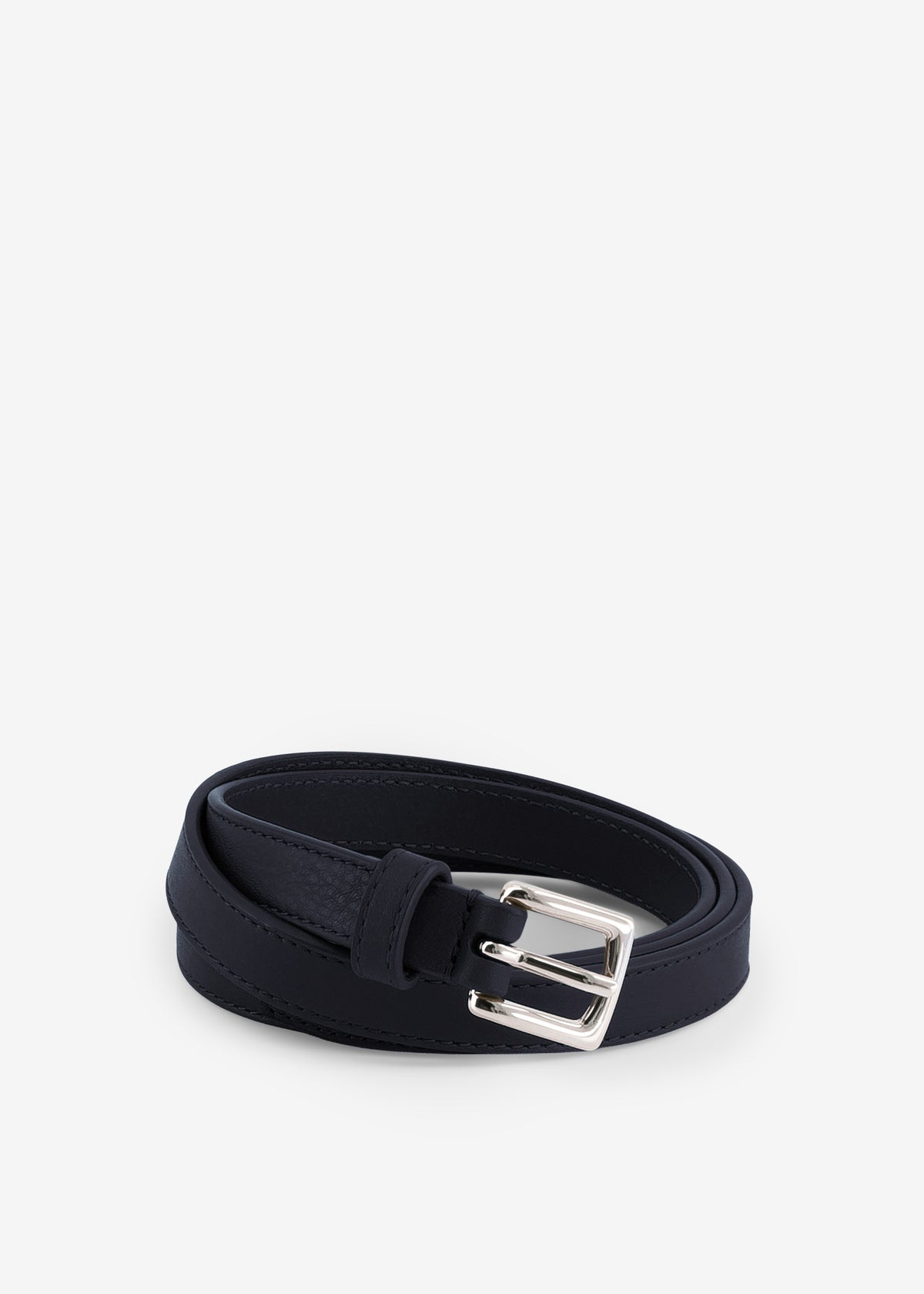 Jessie Leather Belt - Dark Navy