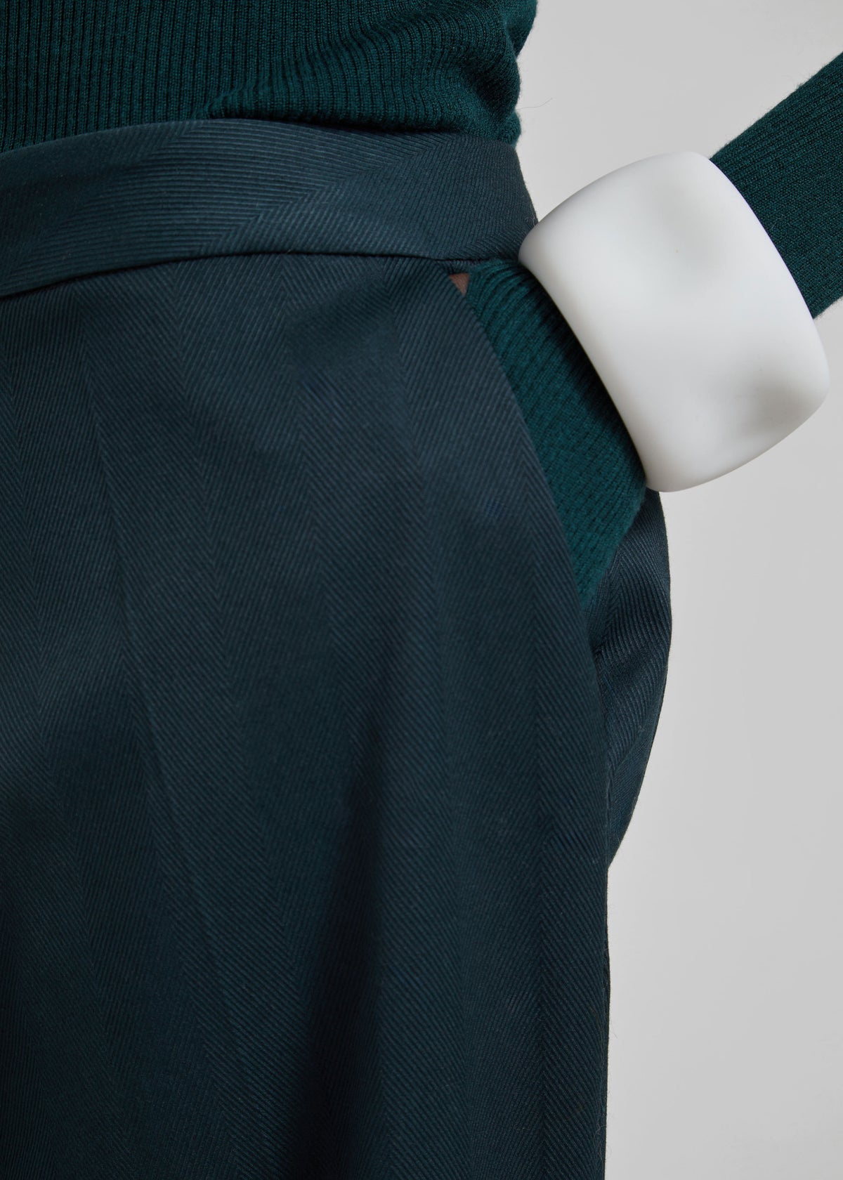 Jet Slim Tailored Trousers - Bottle Green - 5