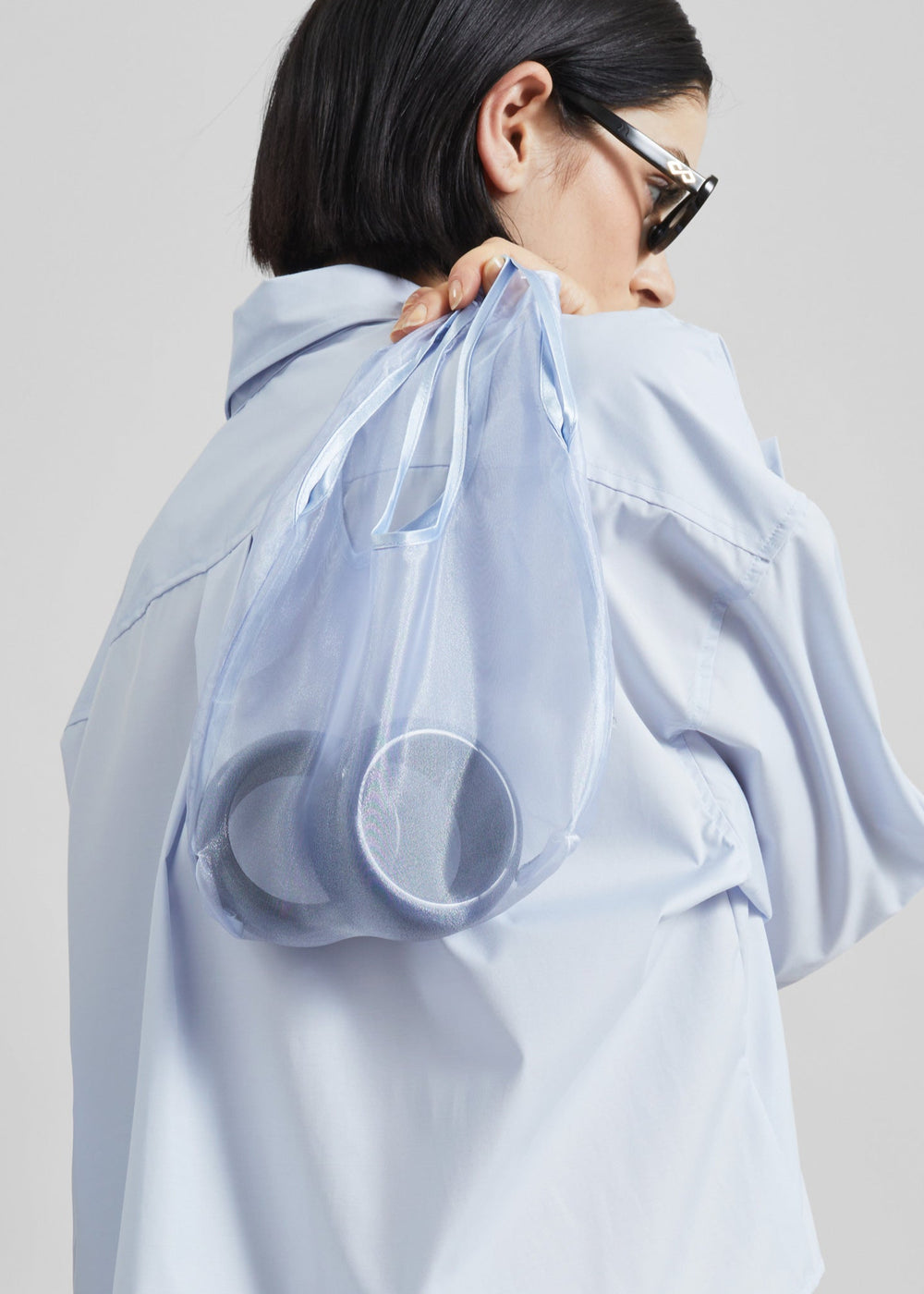 Jia Sheer Mini Tote Bag - Sky - 1