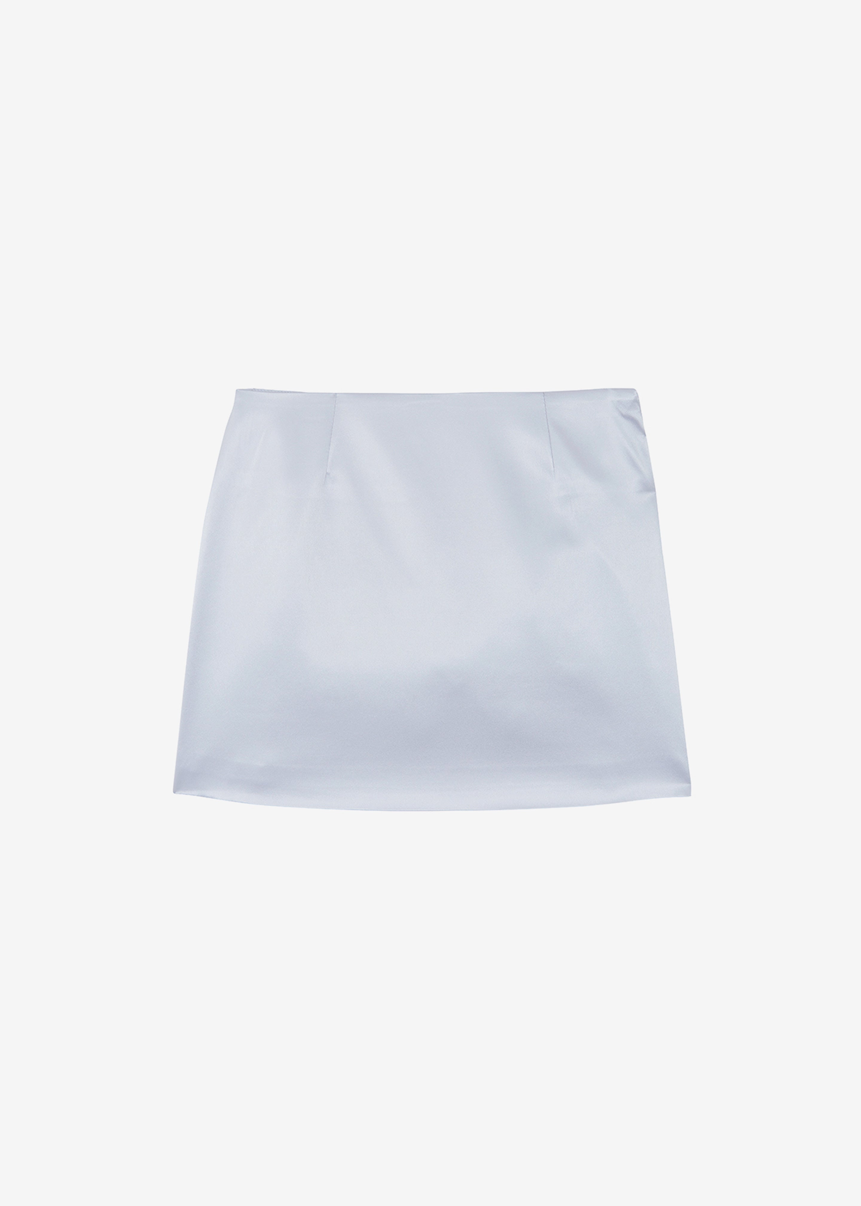 Jinan Silky Mini Skirt - Silver - 9