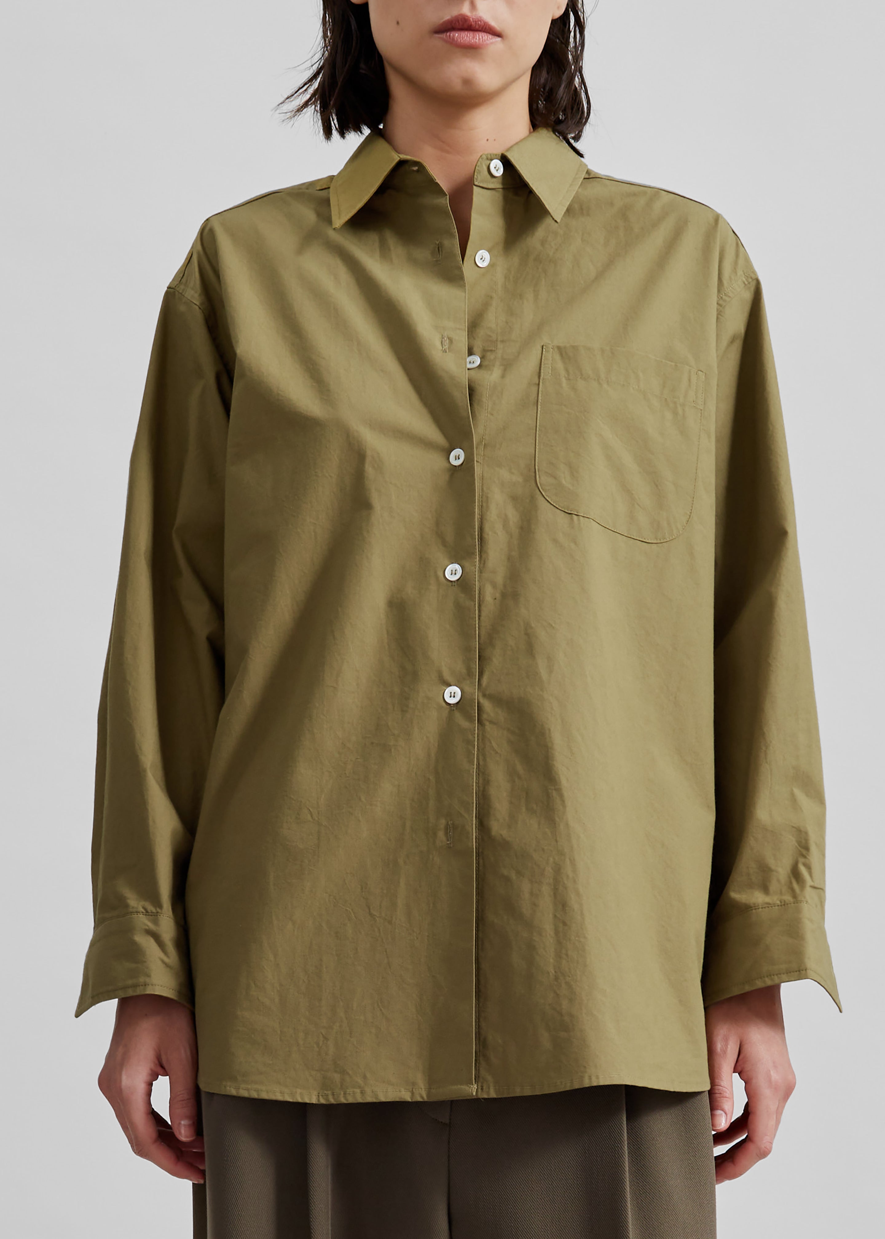 Jody Button Up Shirt - Khaki - 4