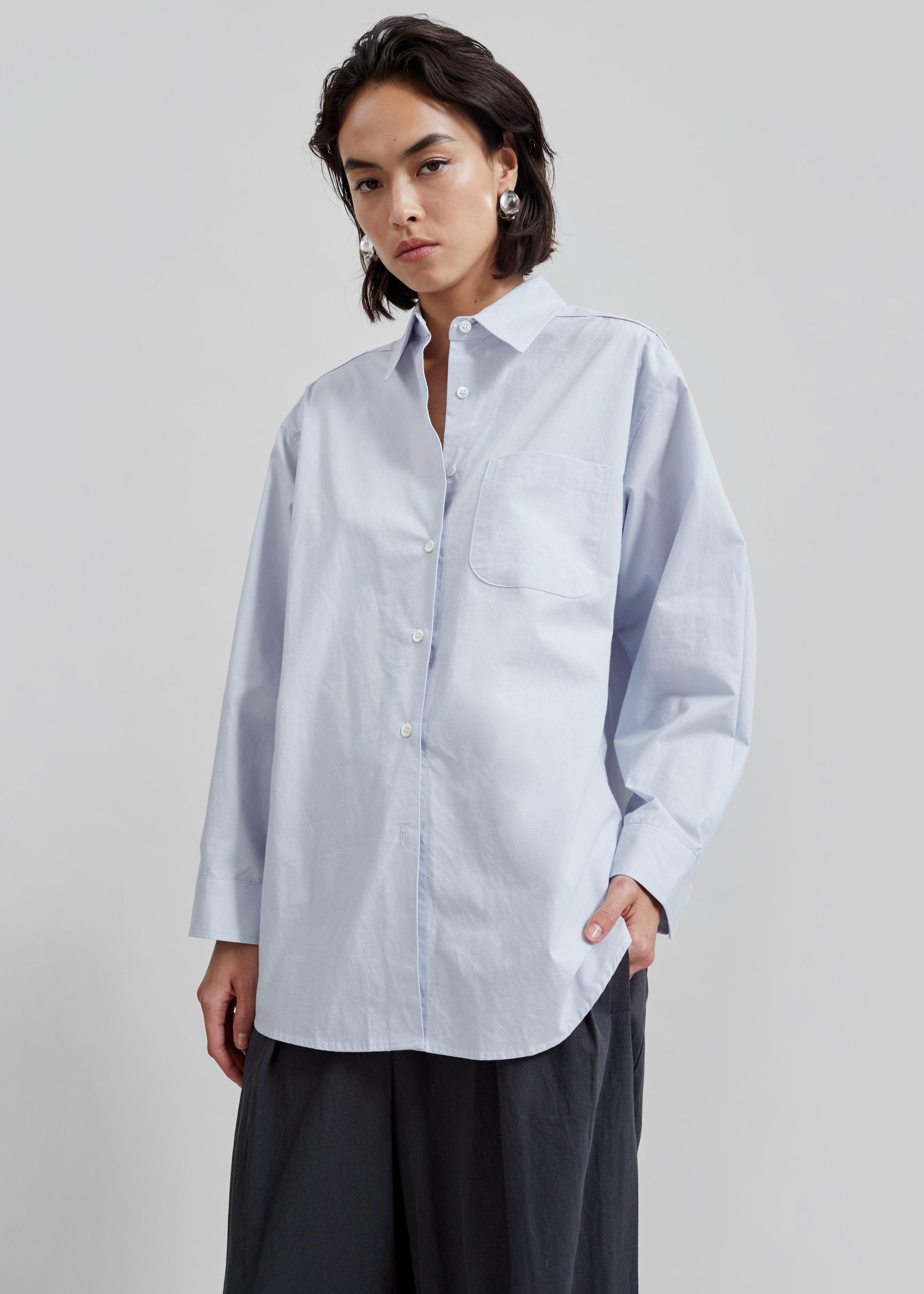 Jody Button Up Shirt - Light Blue - 6