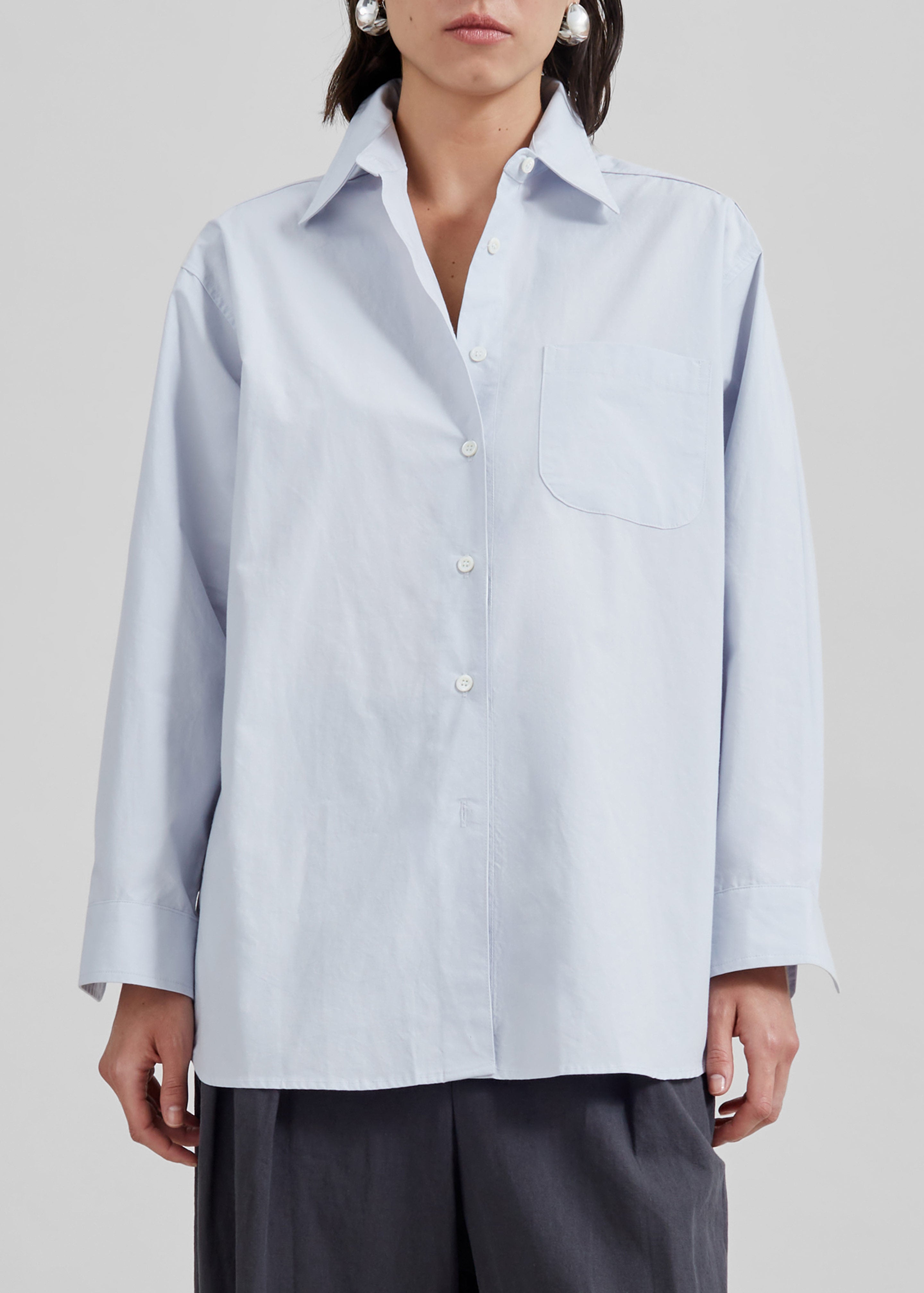 Jody Button Up Shirt - Light Blue - 7