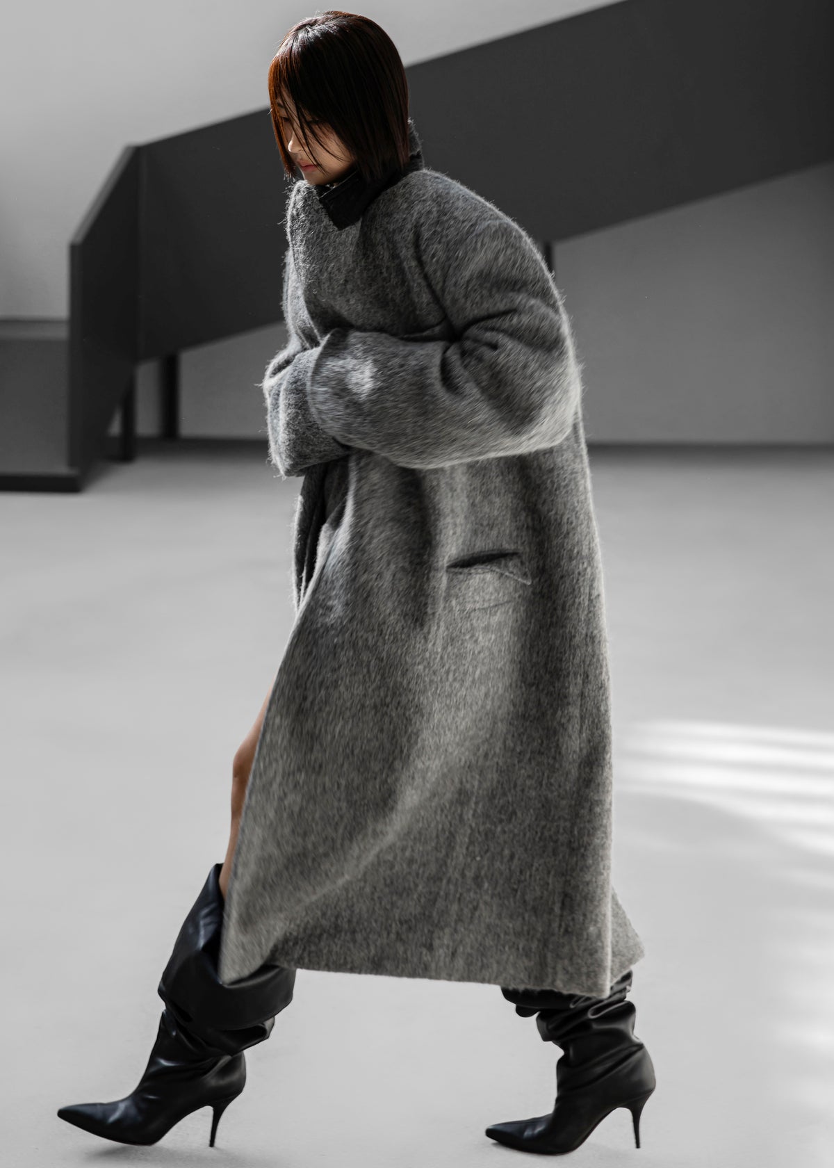 John Oversized Coat - Grey - 1