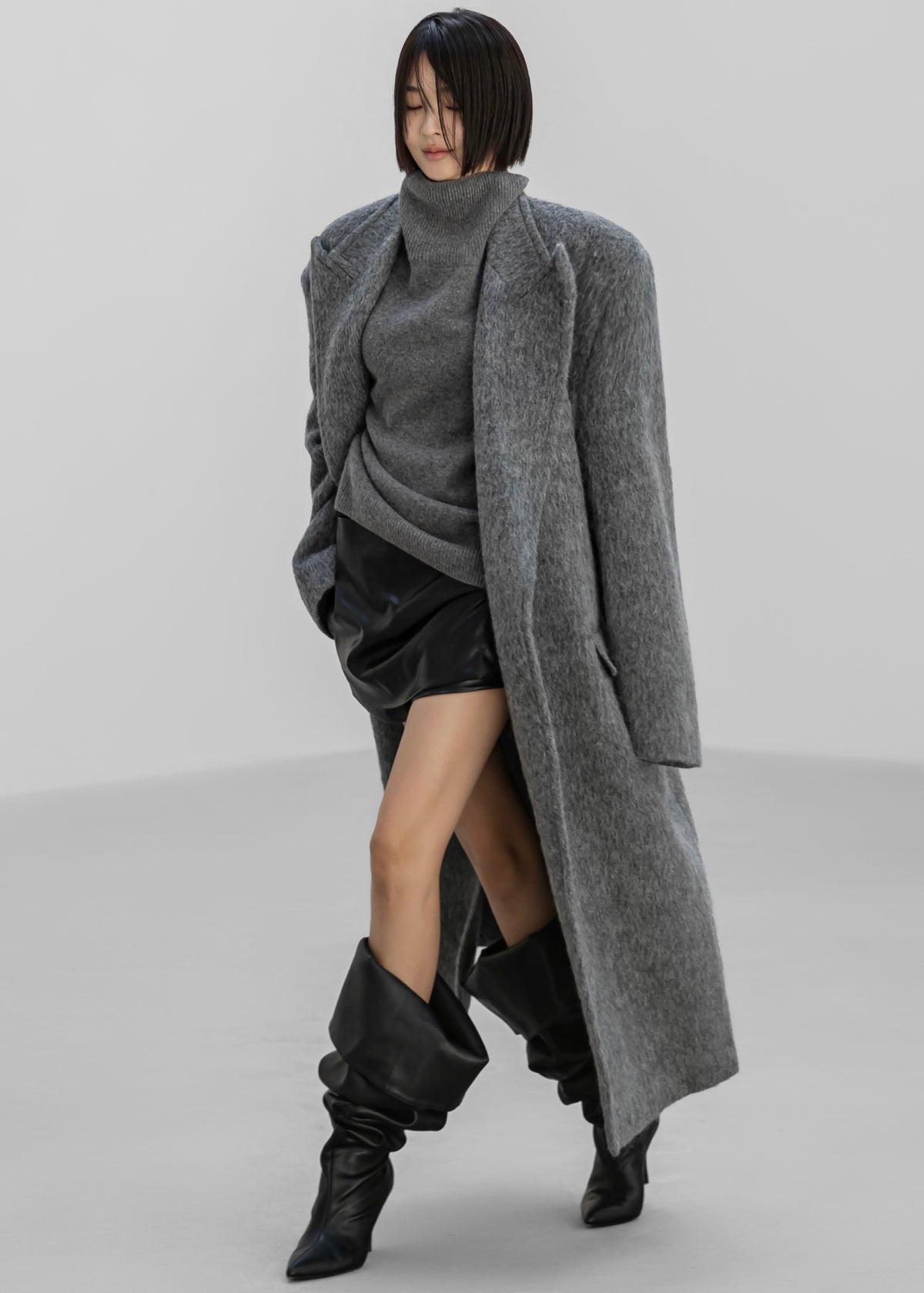 John Oversized Coat - Grey - 6