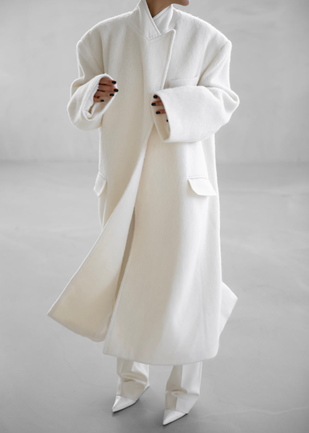 John Oversized Coat - Ivory