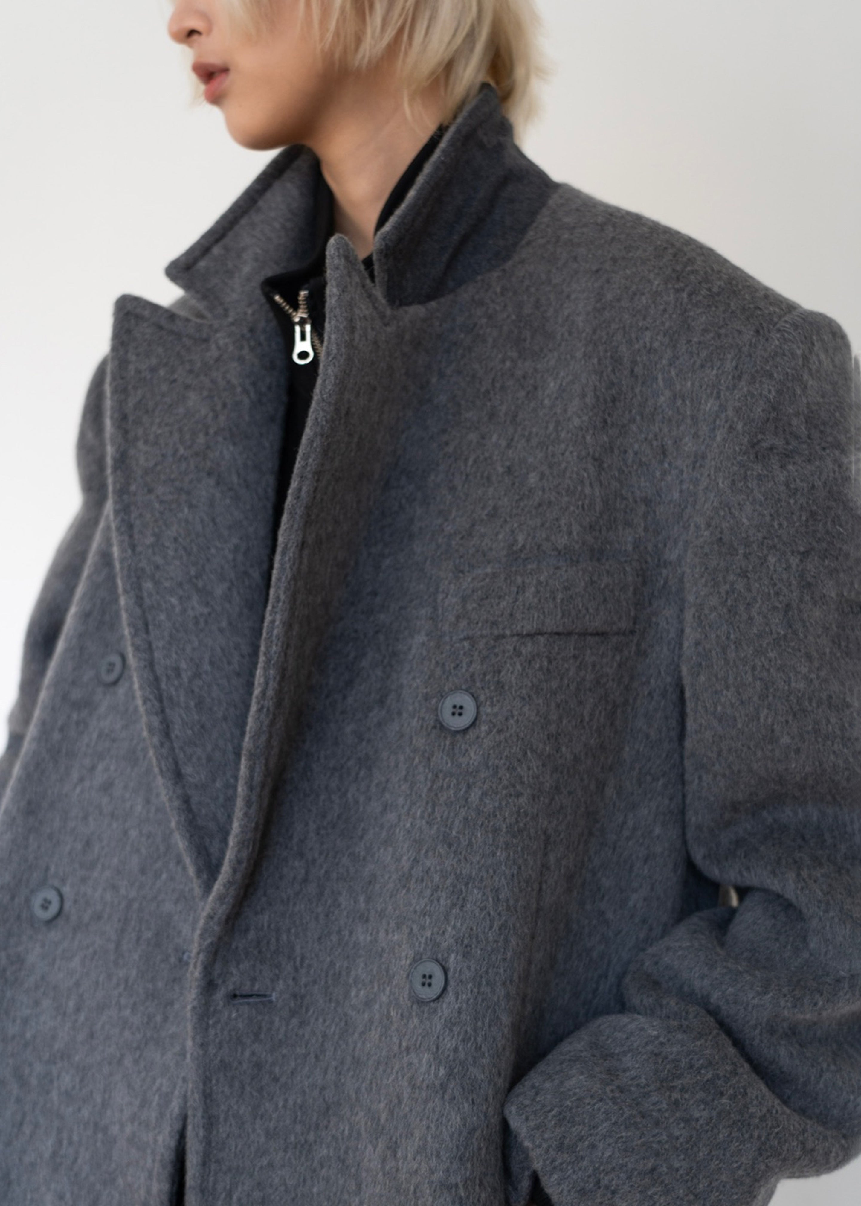 Jordan Wool Coat - Grey - 12