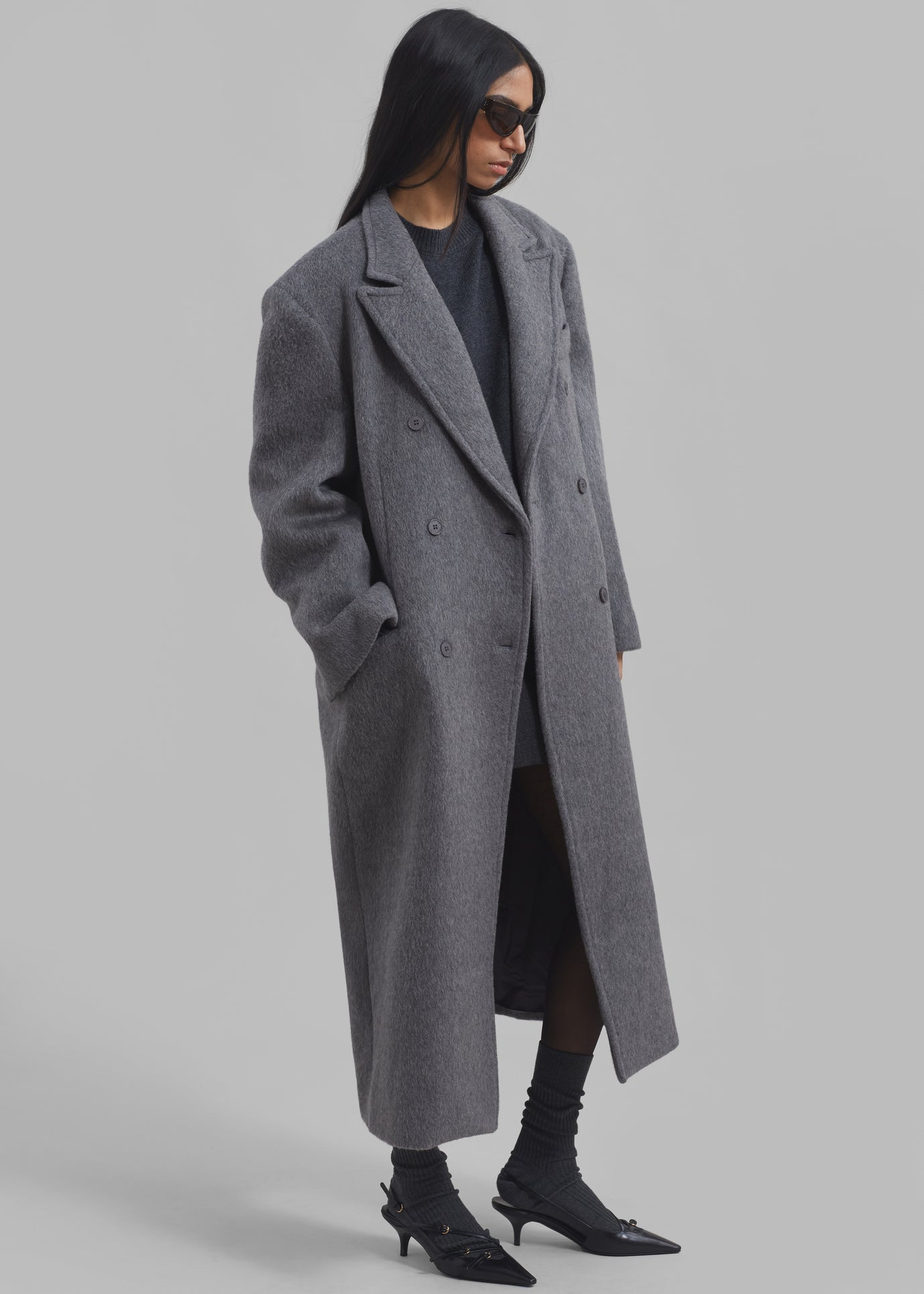 Jordan Wool Coat - Grey