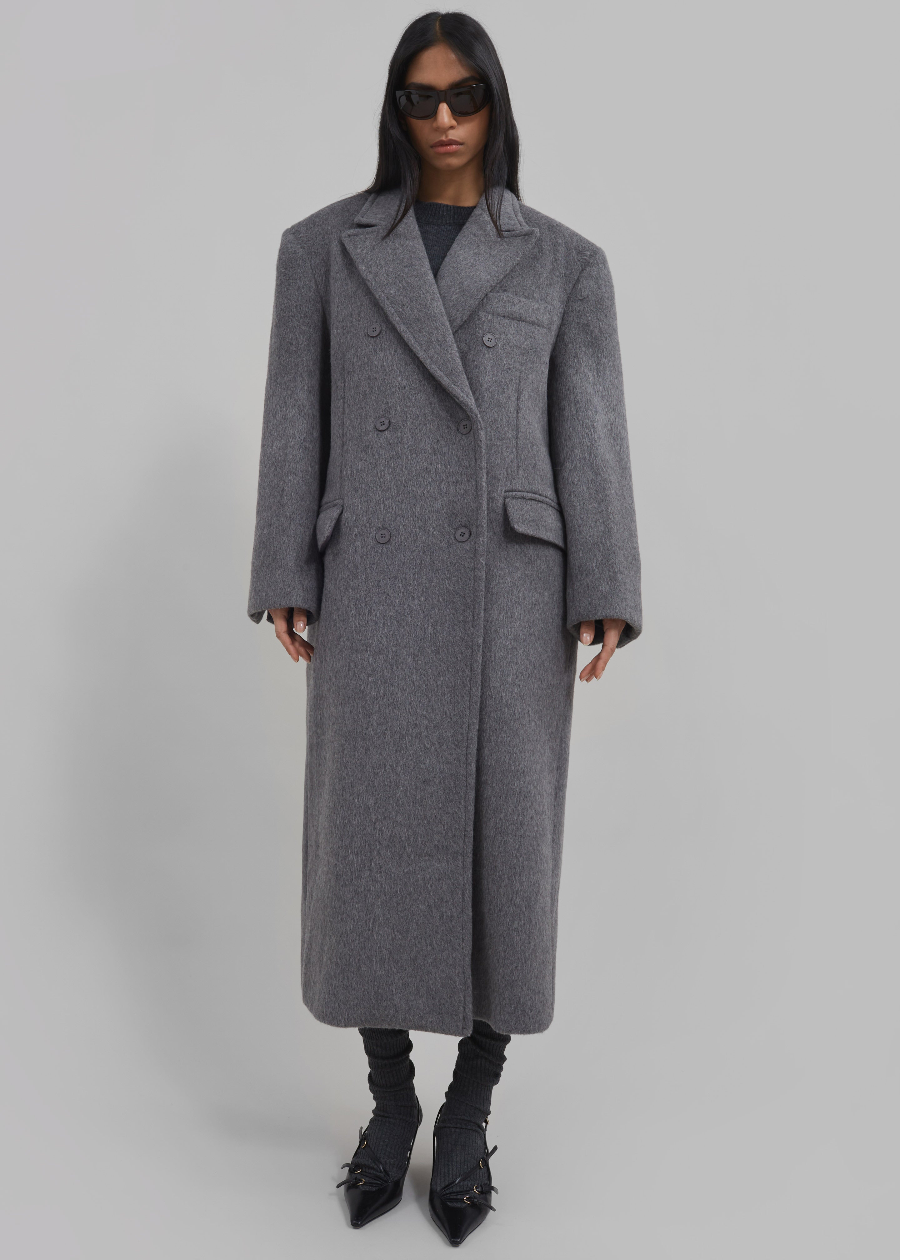Jordan Wool Coat - Grey - 9