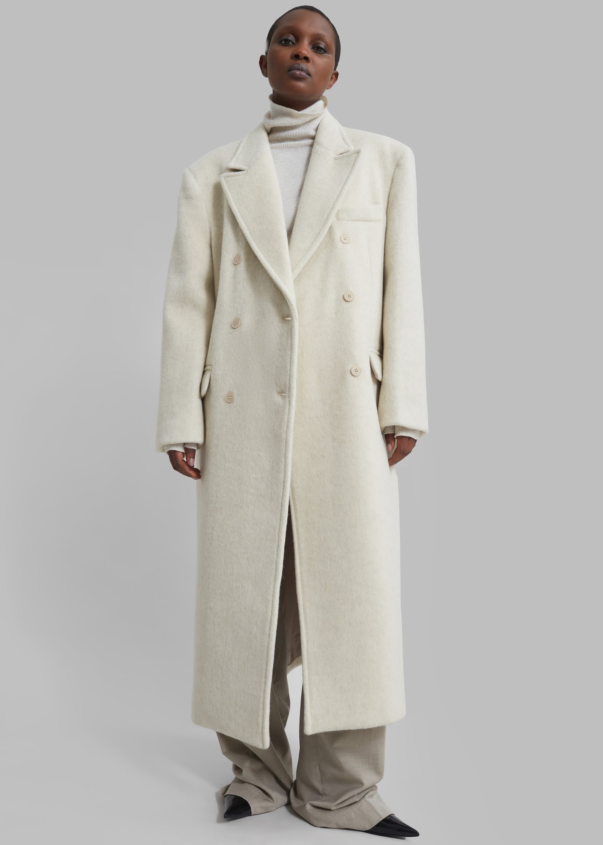 Shop the look image for Jordan Wool Coat - Ivory