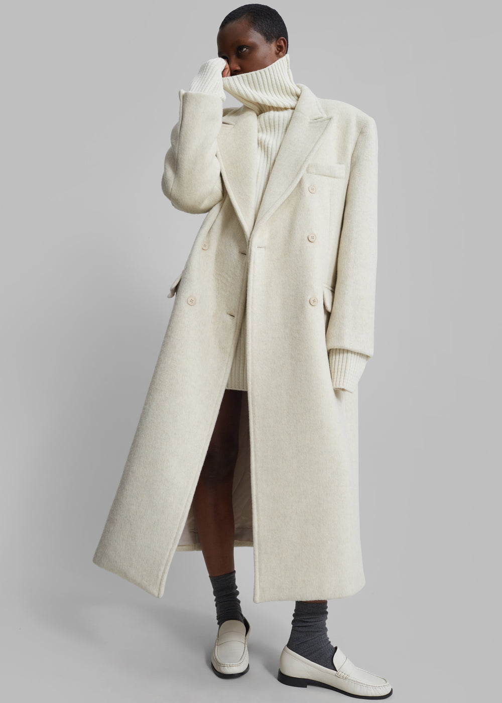 Jordan Wool Coat - Ivory