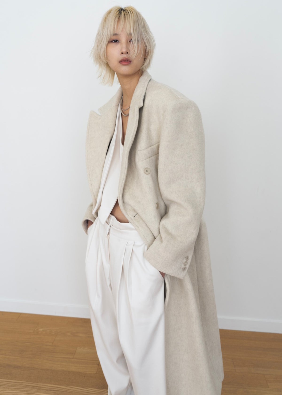 Jordan Wool Coat - Ivory - 10