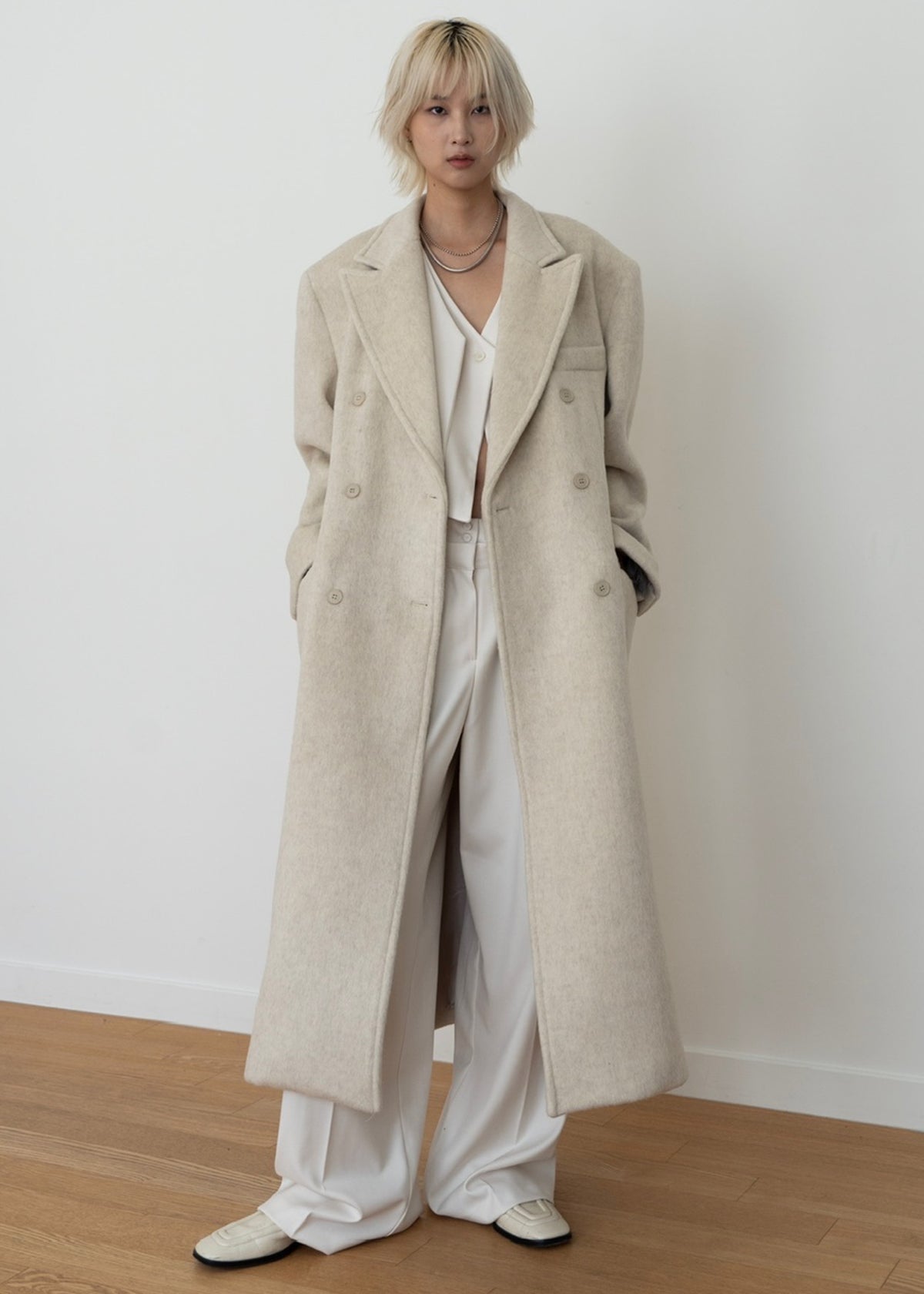 Jordan Wool Coat - Ivory - 8