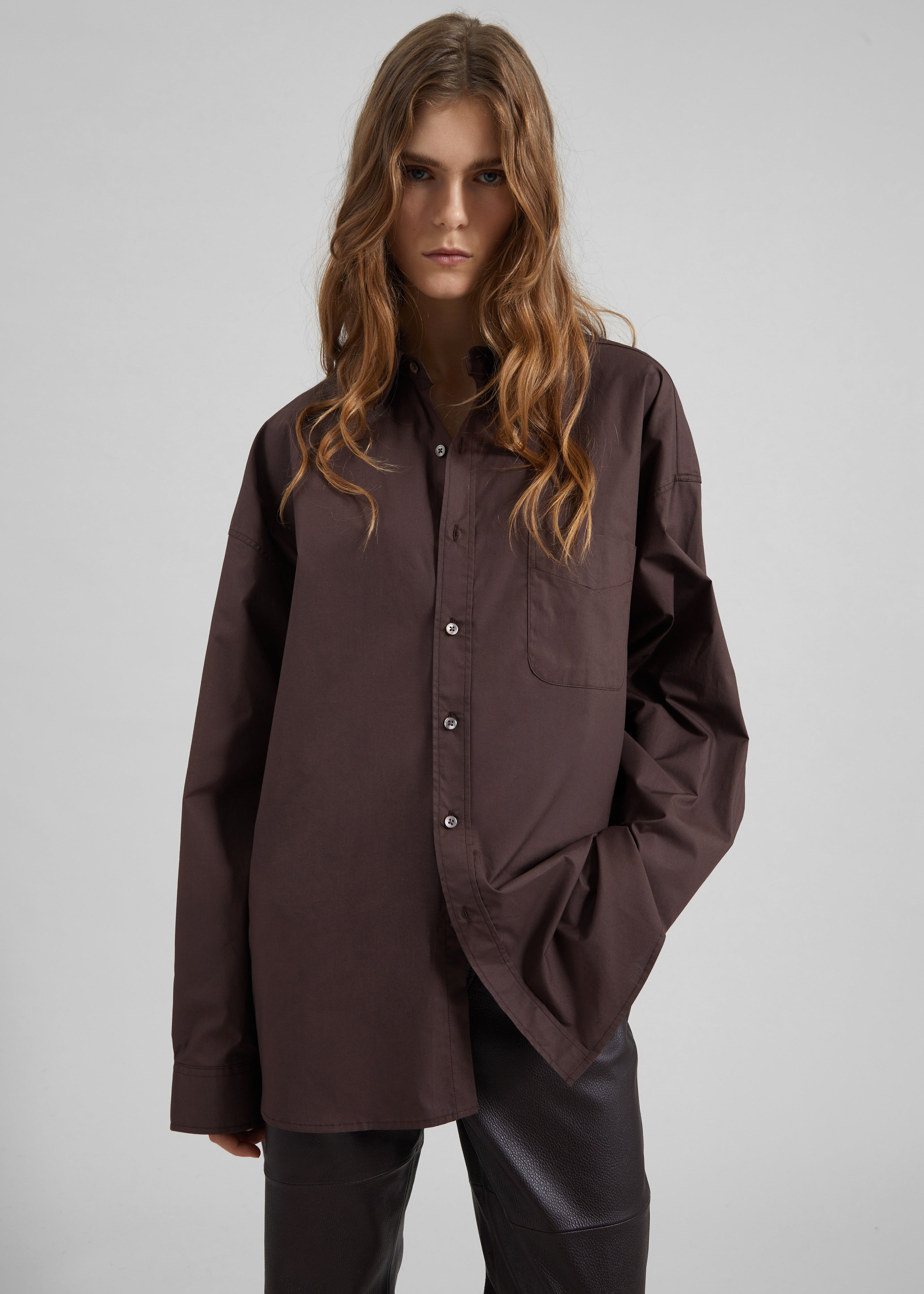 Jorhat Shirt - Dark Brown – The Frankie Shop