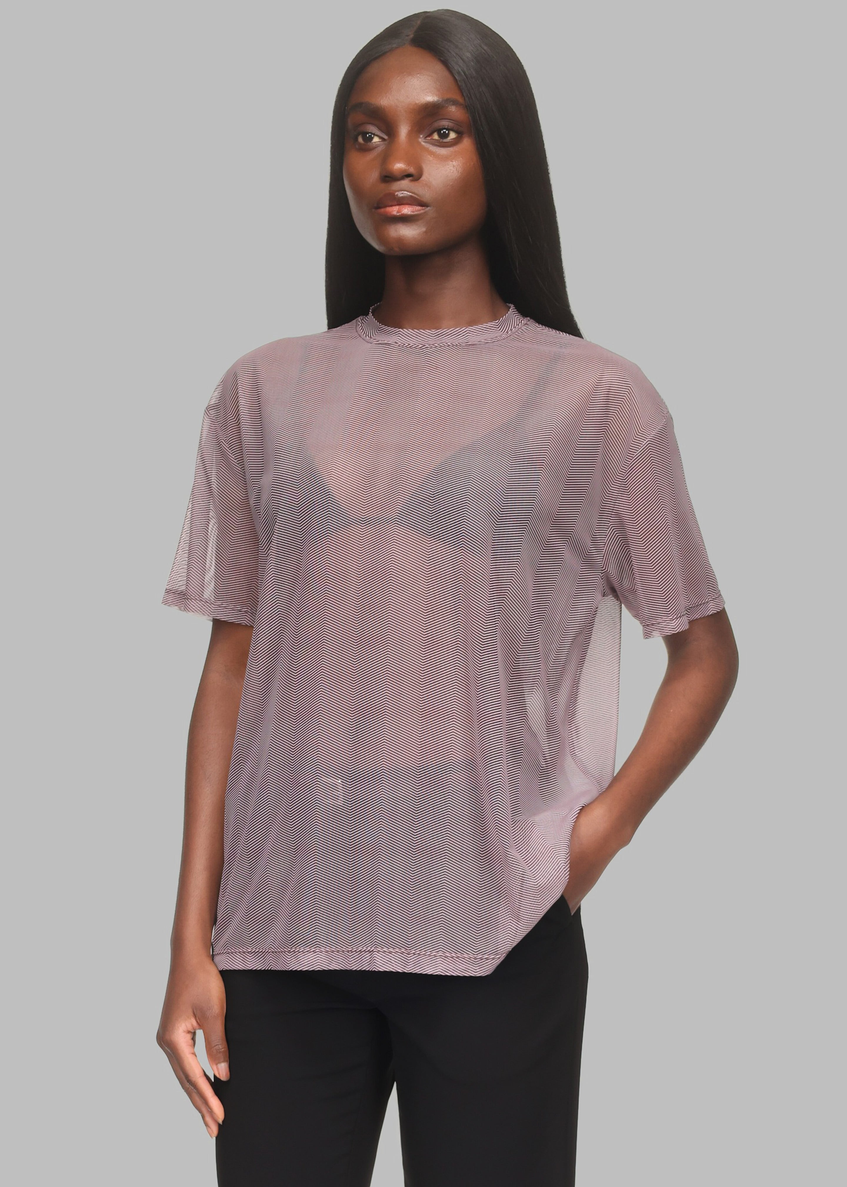 Joyce Mesh Tee x Barbie™ - Burgundy - 1