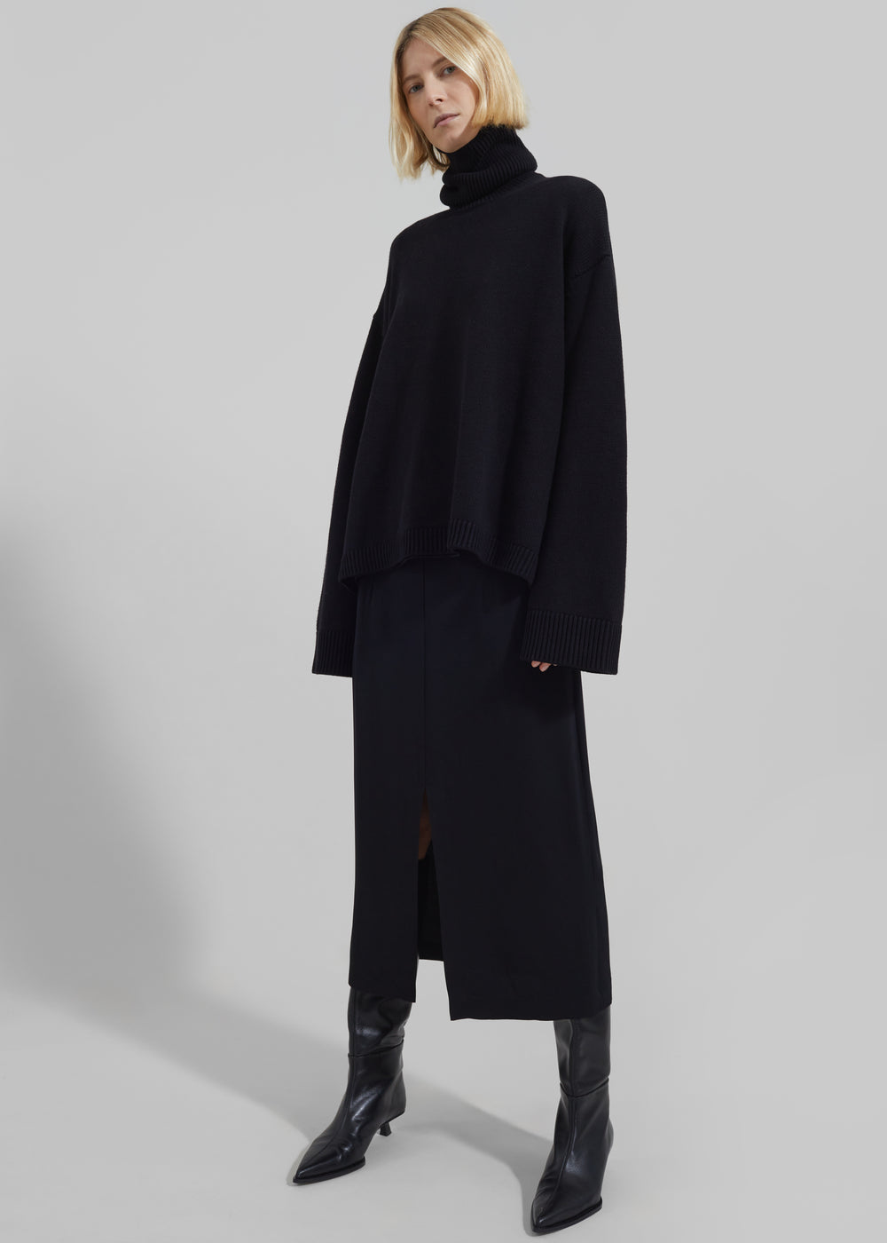 Judy Midi Skirt - Black - 1