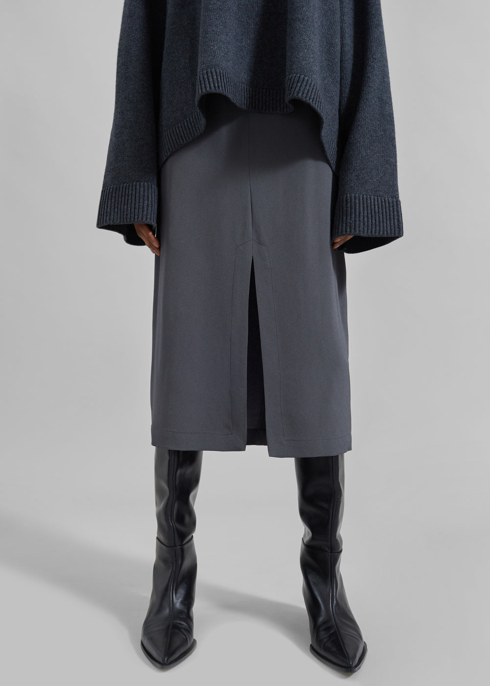 Judy Midi Skirt - Grey