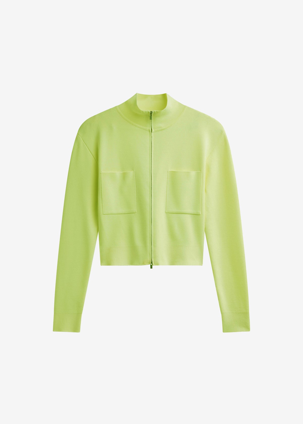 Juilly Knit Zip Cardigan - Lime - 7