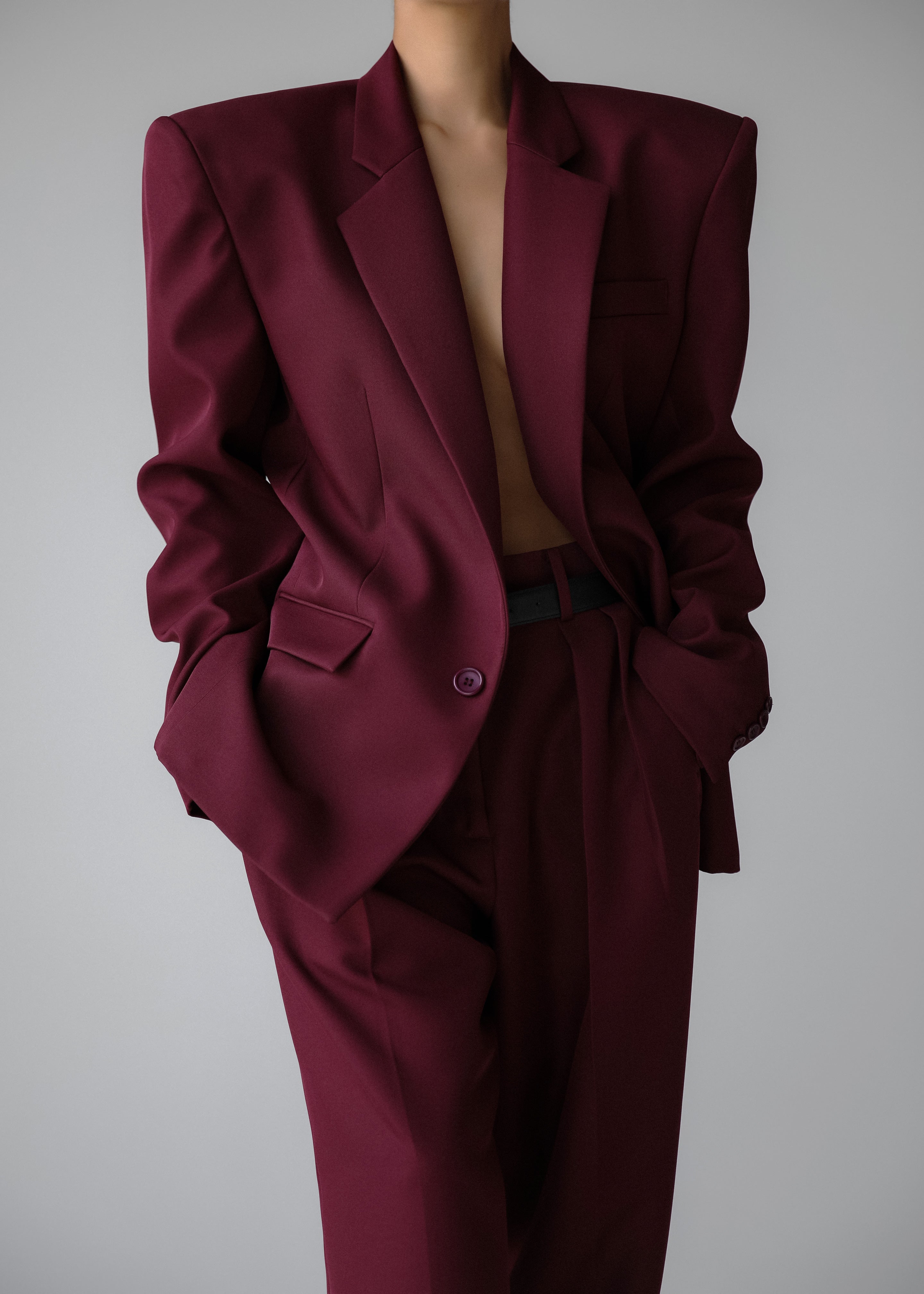 Jun Blazer - Burgundy - 14