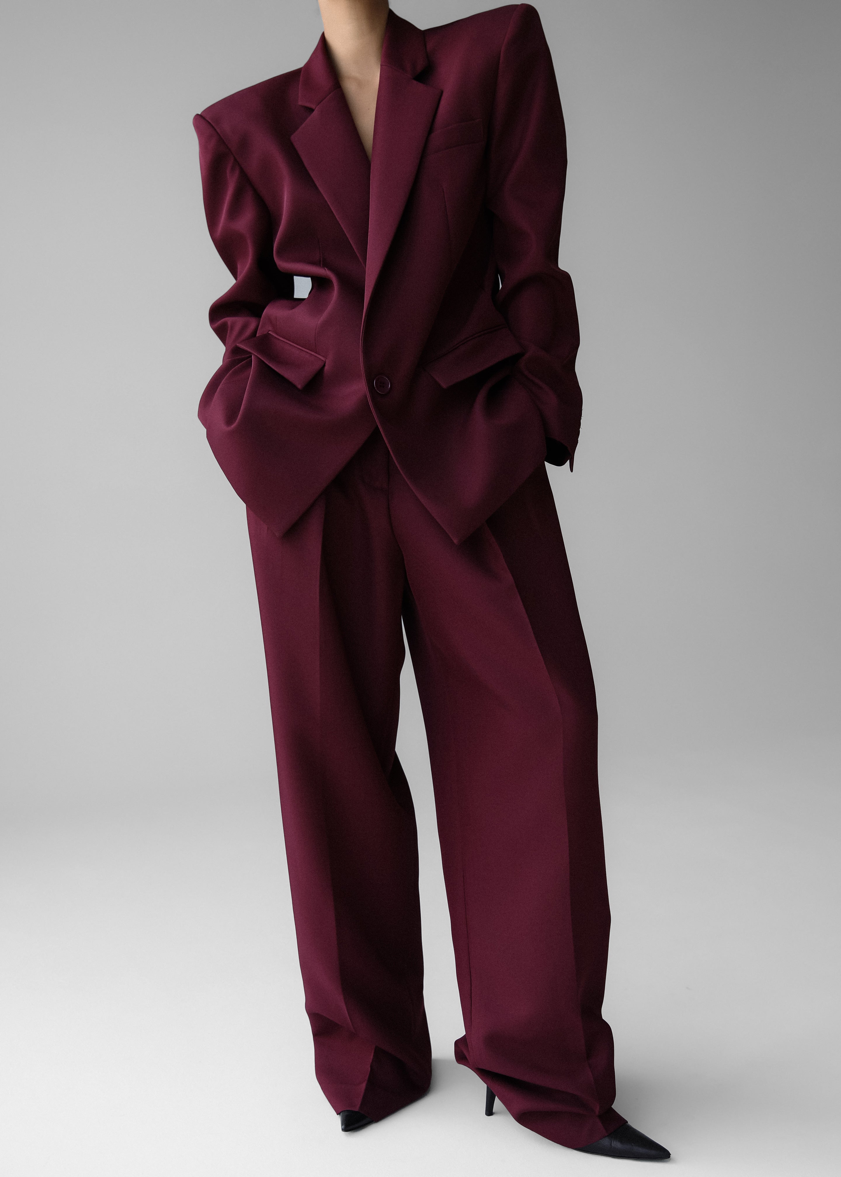 Jun Blazer - Burgundy - 3