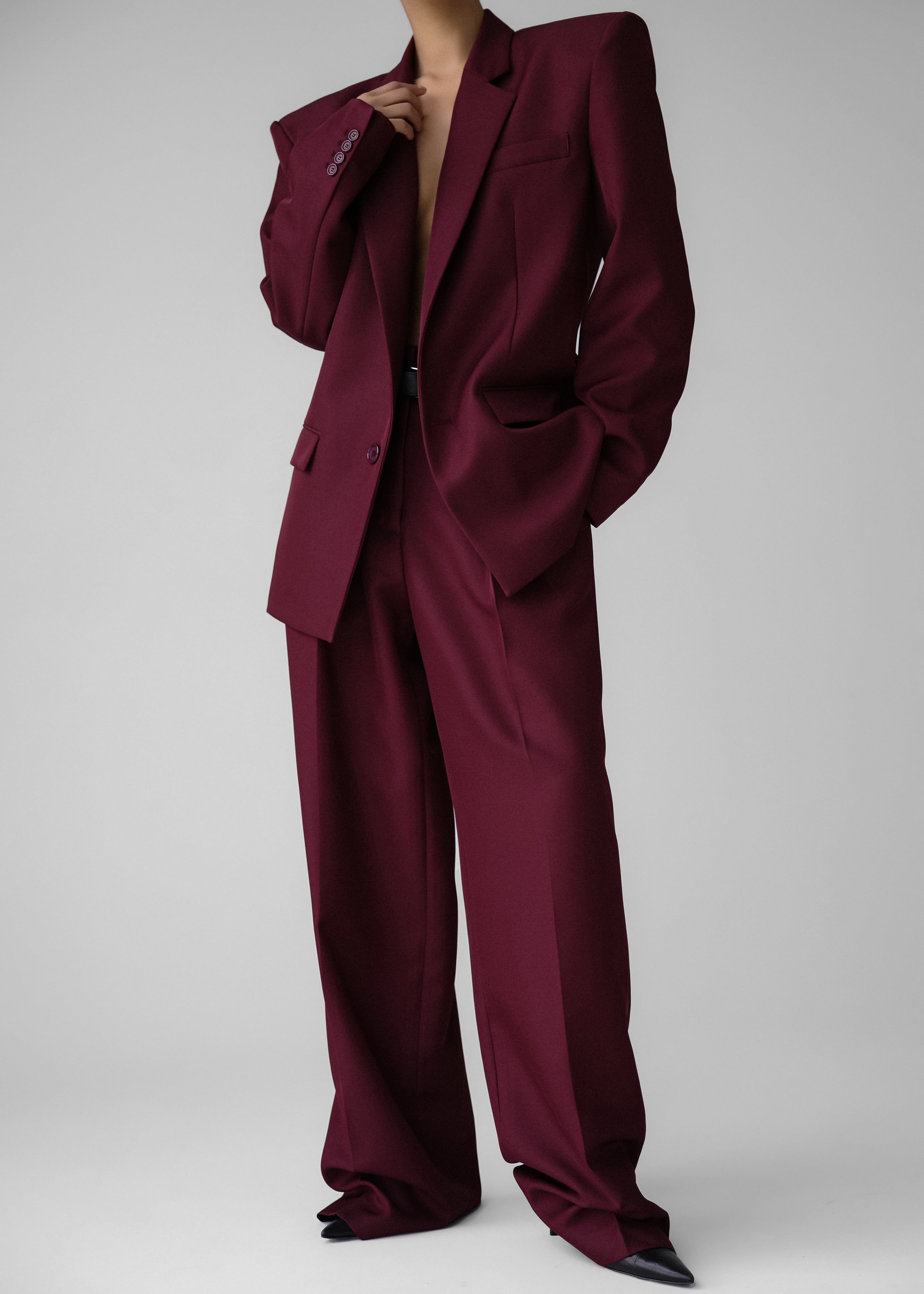 Jun Blazer - Burgundy - 17