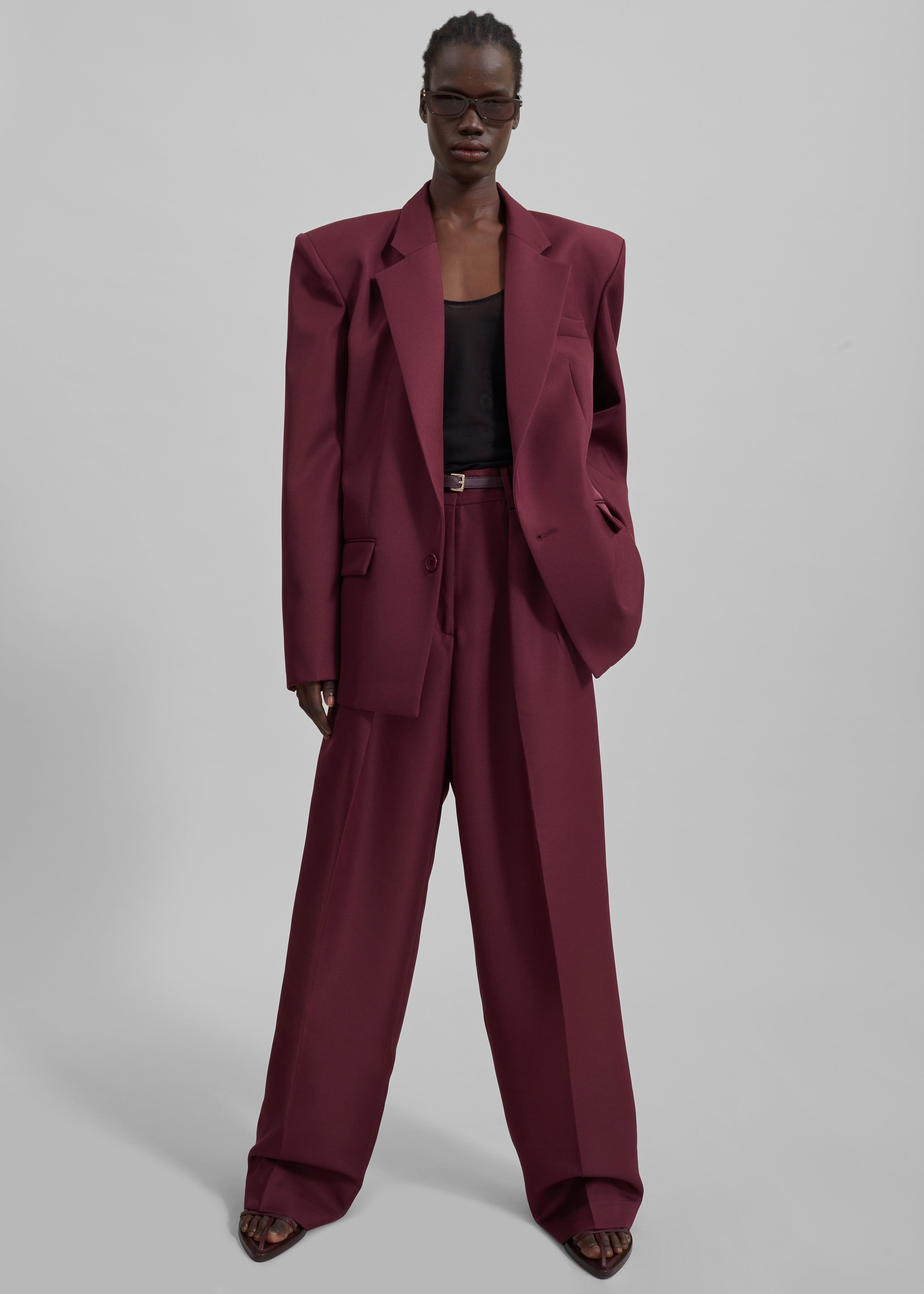 Jun Blazer - Burgundy - 13