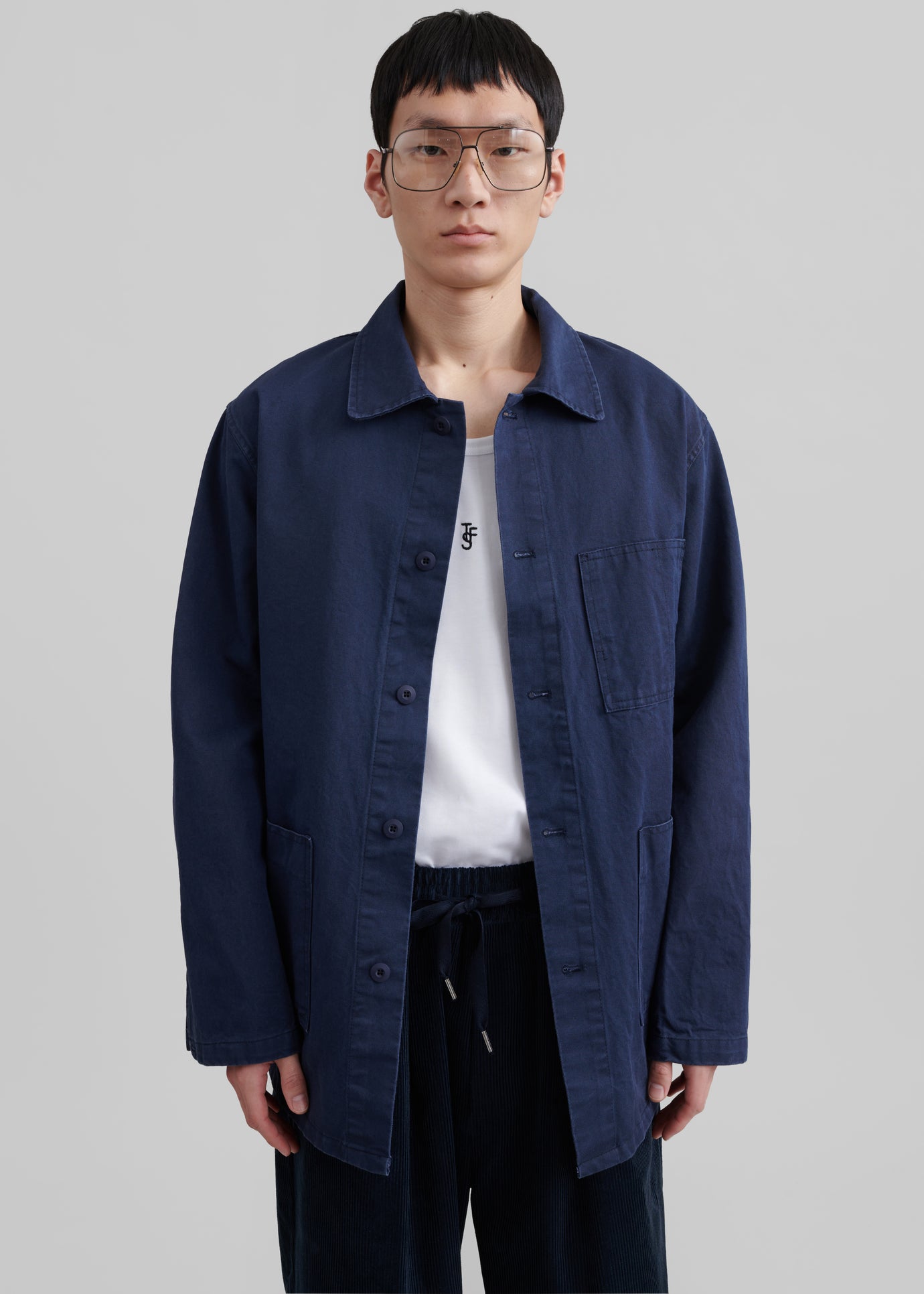 Julien Utility Jacket - Navy - 1