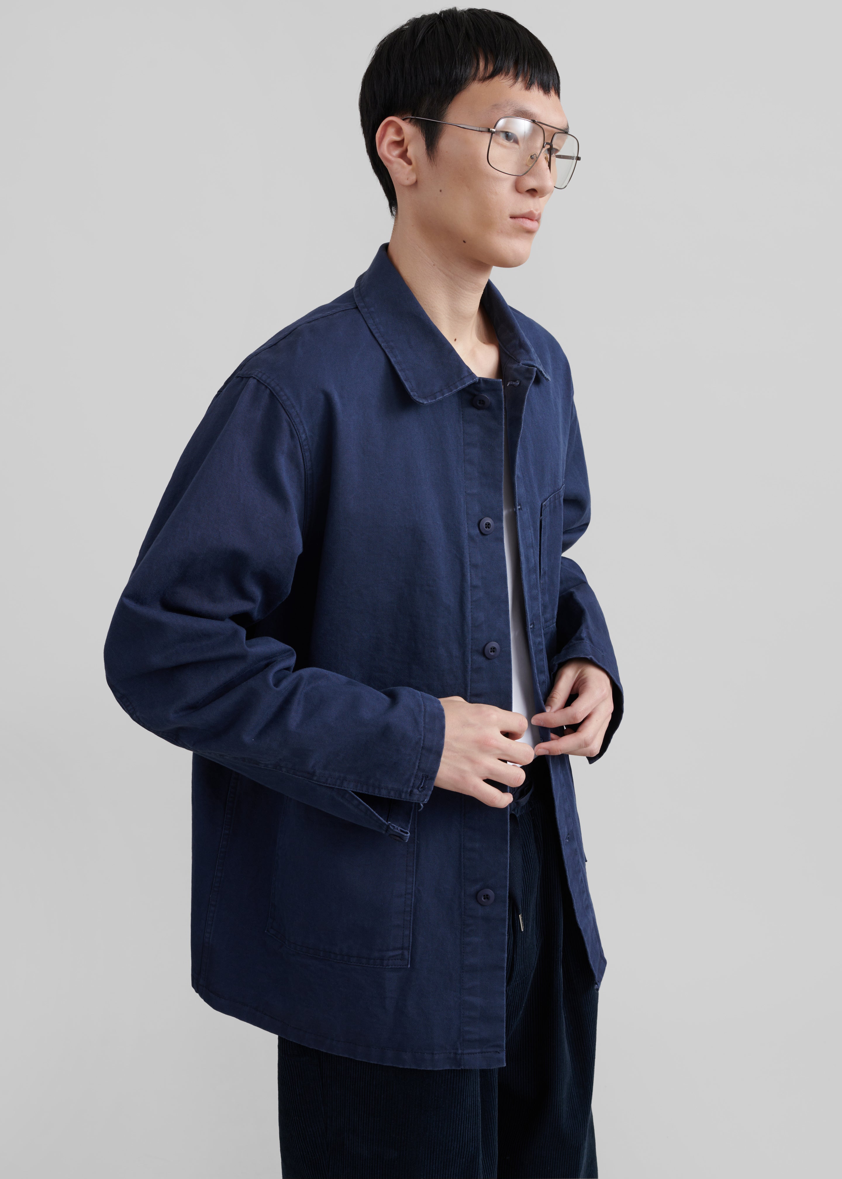 Julien Utility Jacket - Navy - 1