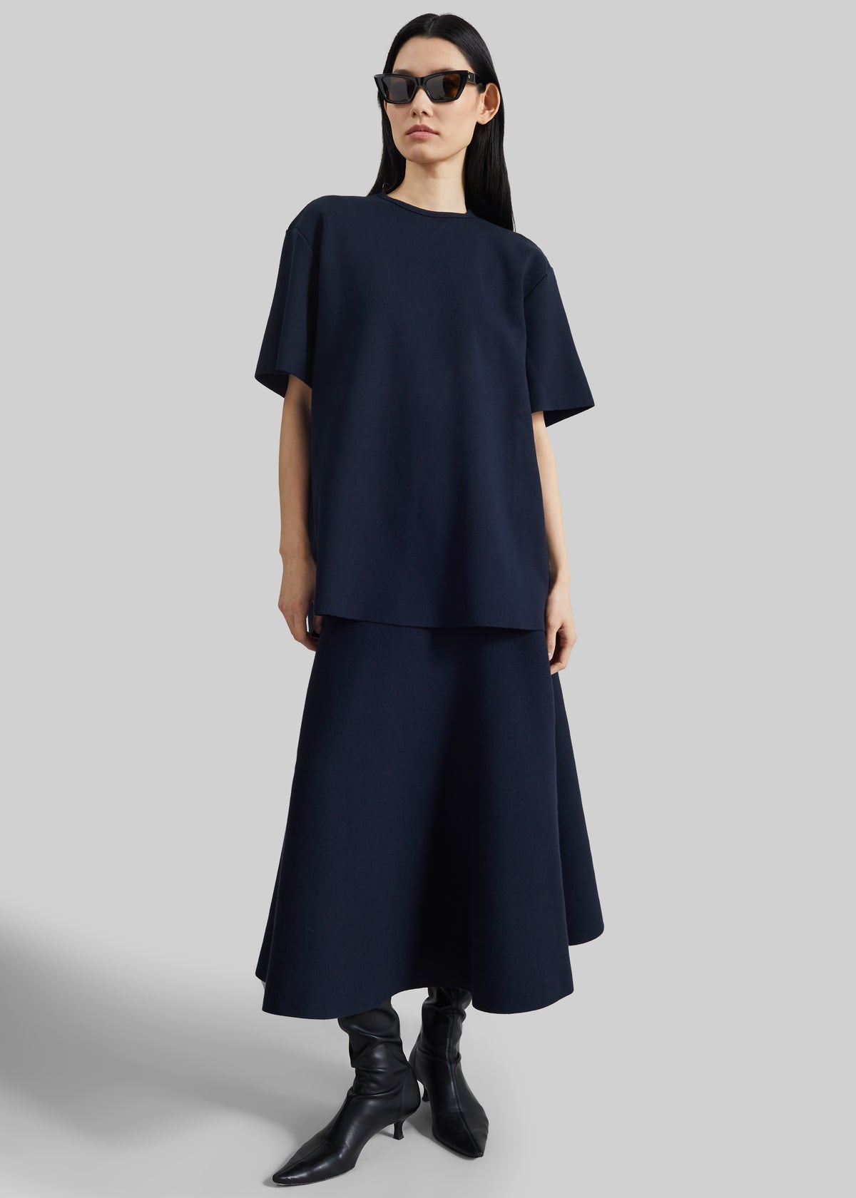 July Knit Midi Skirt - Navy - 8