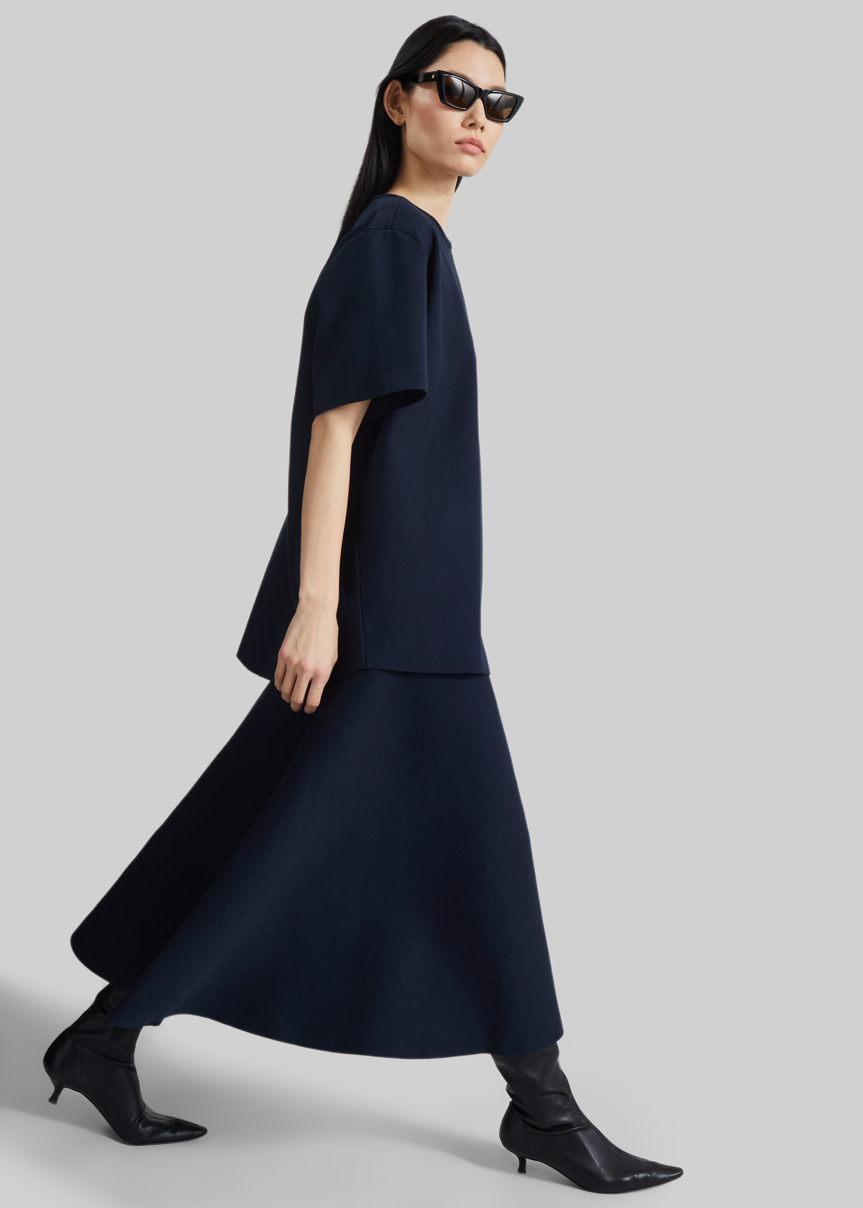 July Knit Midi Skirt - Navy - 9