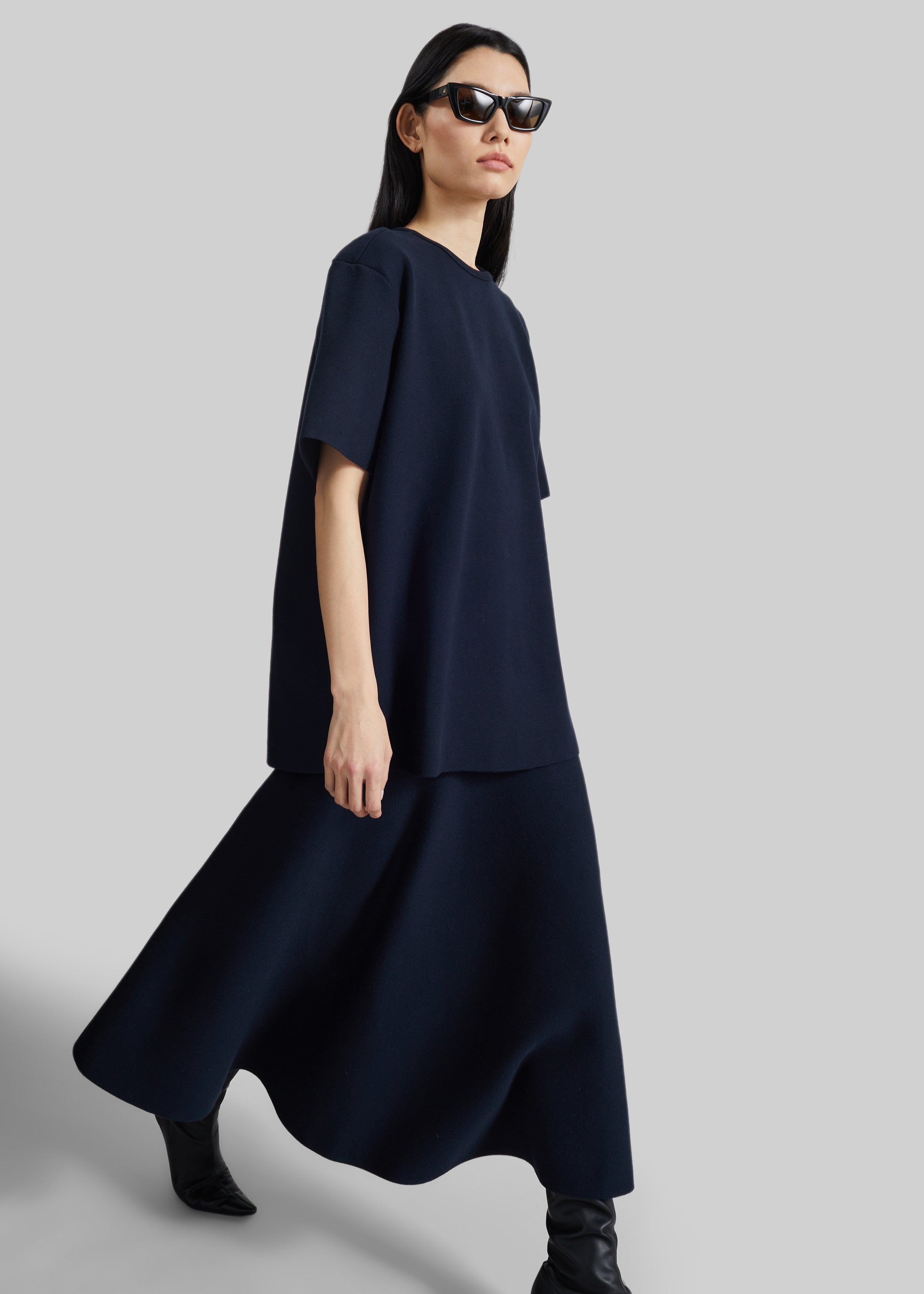 July Knit Midi Skirt - Navy - 10