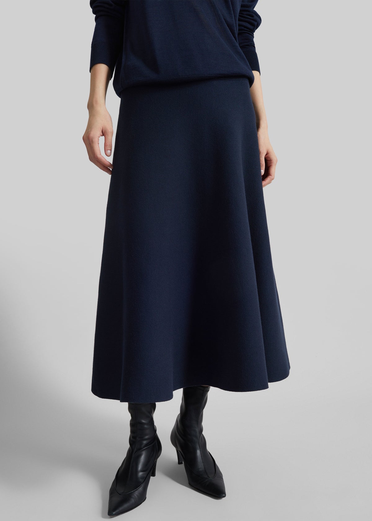 July Knit Midi Skirt - Navy - 6