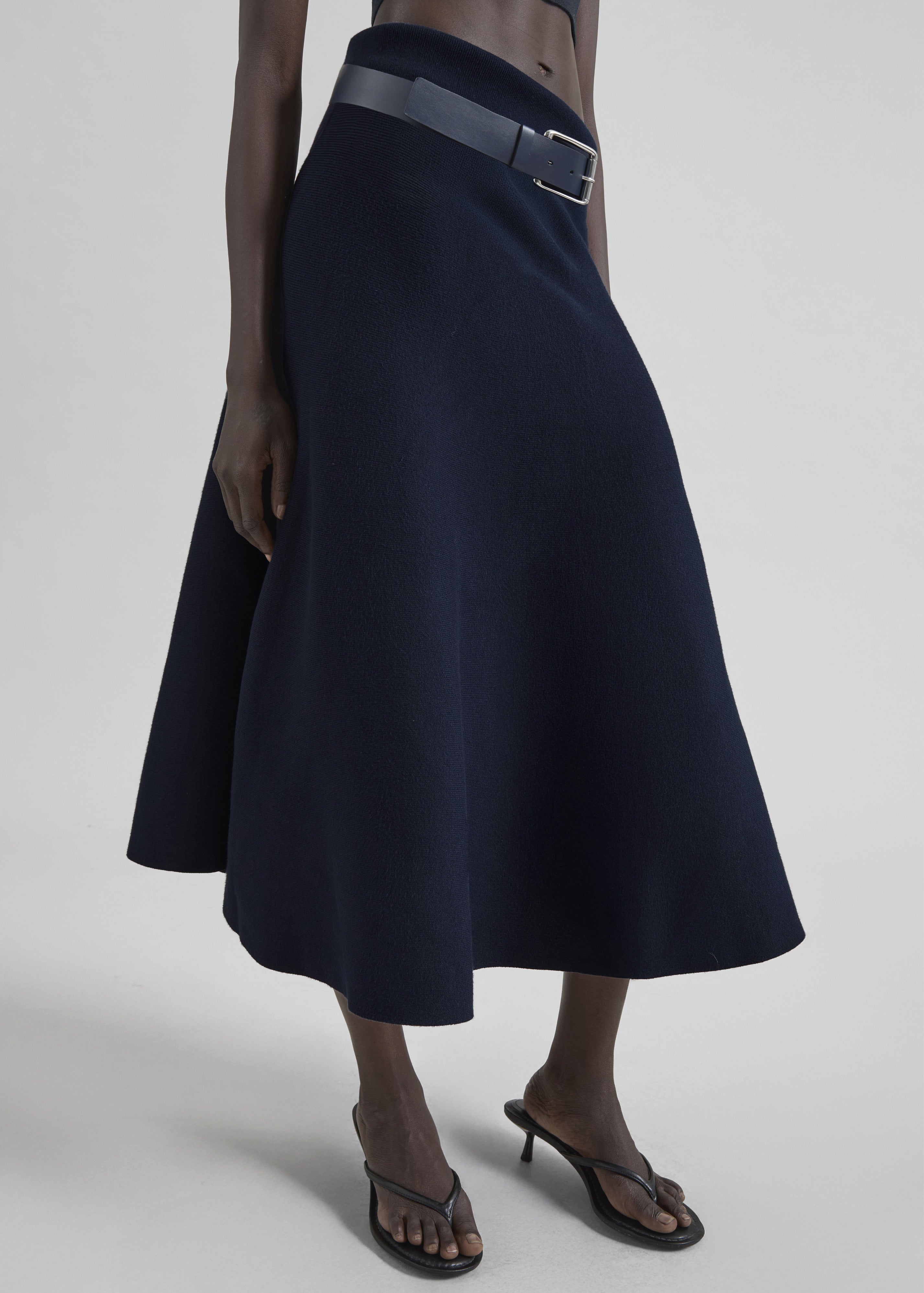 July Knit Midi Skirt - Navy - 2