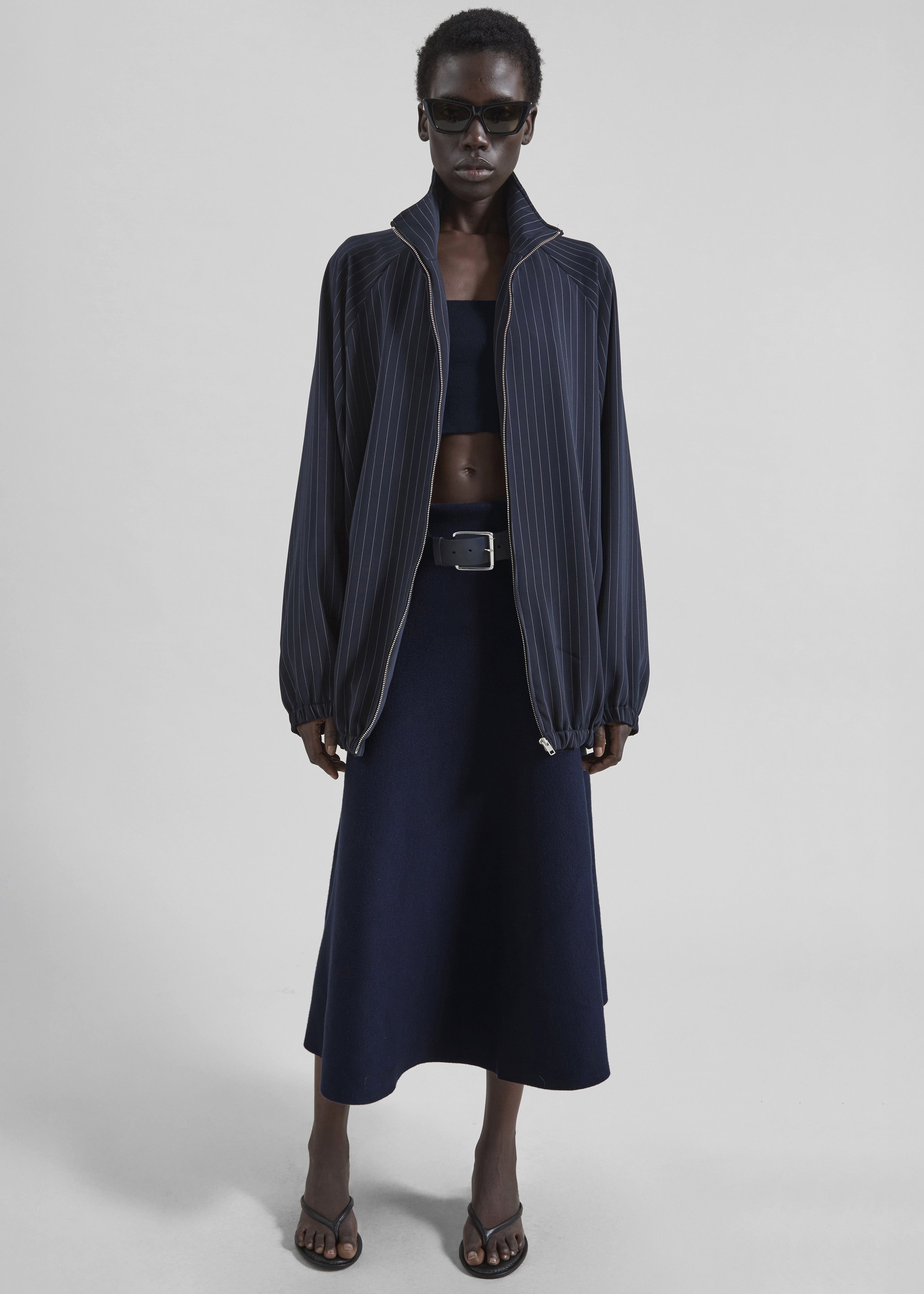 July Knit Midi Skirt - Navy - 1