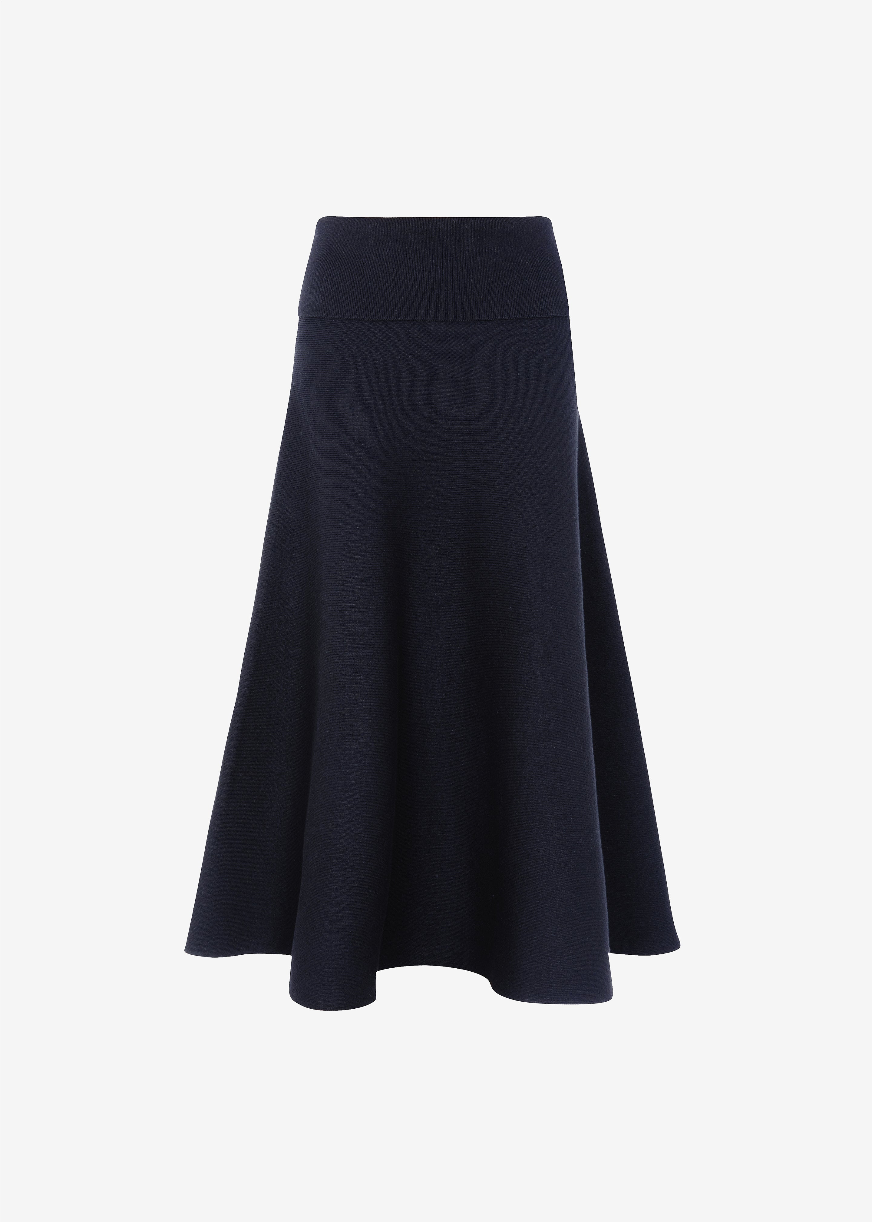 July Knit Midi Skirt - Navy - 12