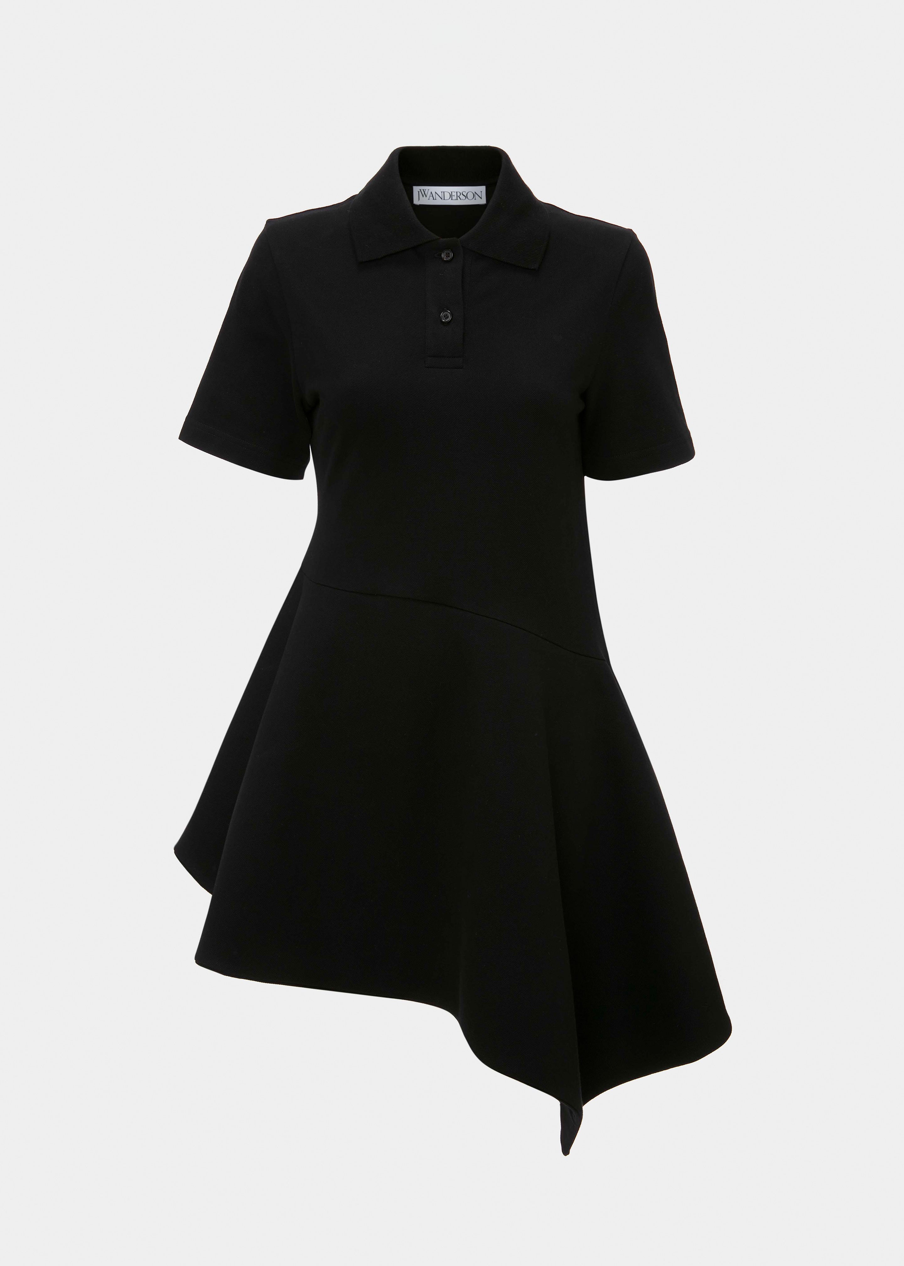 JW Anderson Asymmetric Polo Dress - Black – The Frankie Shop