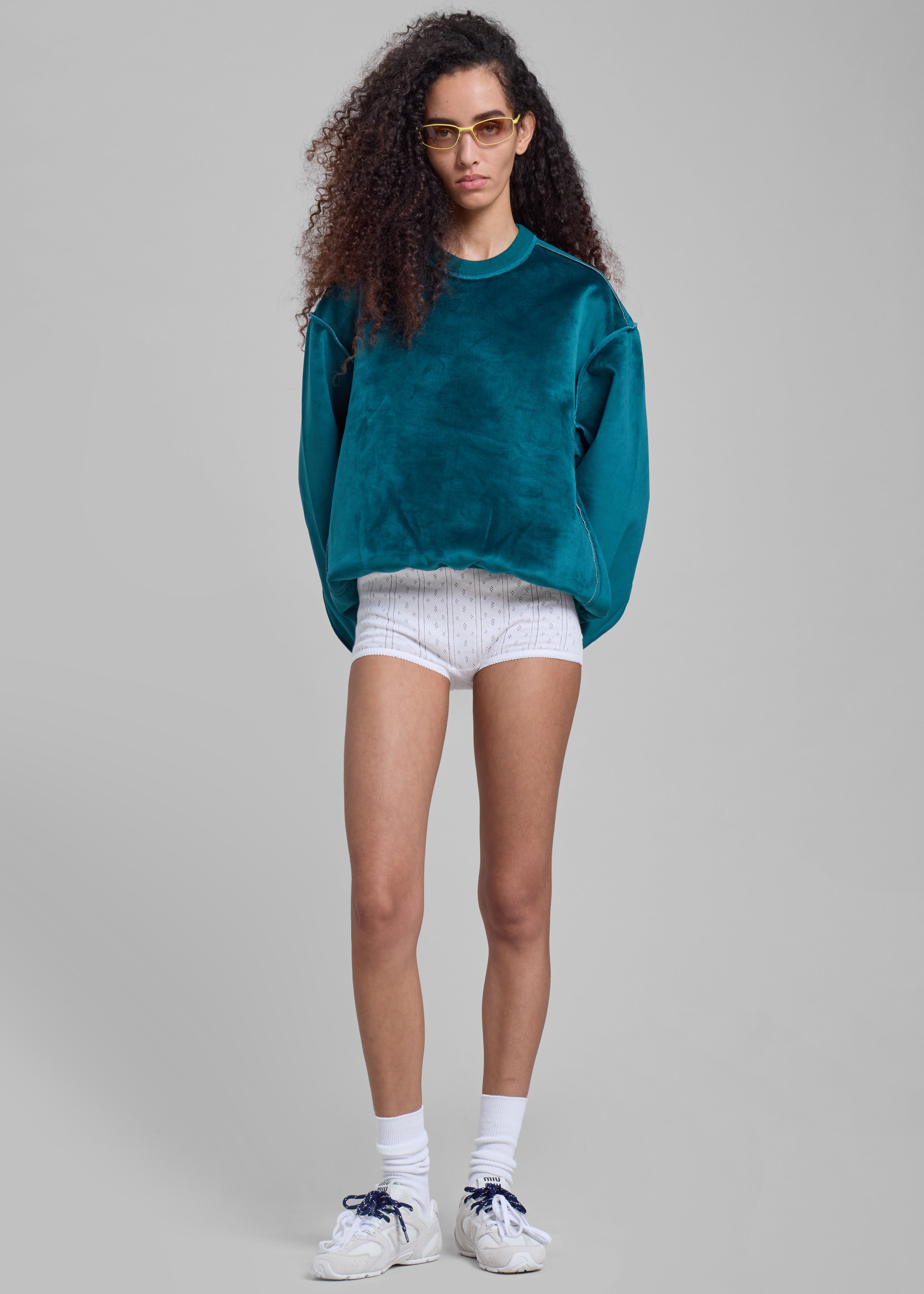 JW Anderson Bonded Sweatshirt - Deep Teal - 5