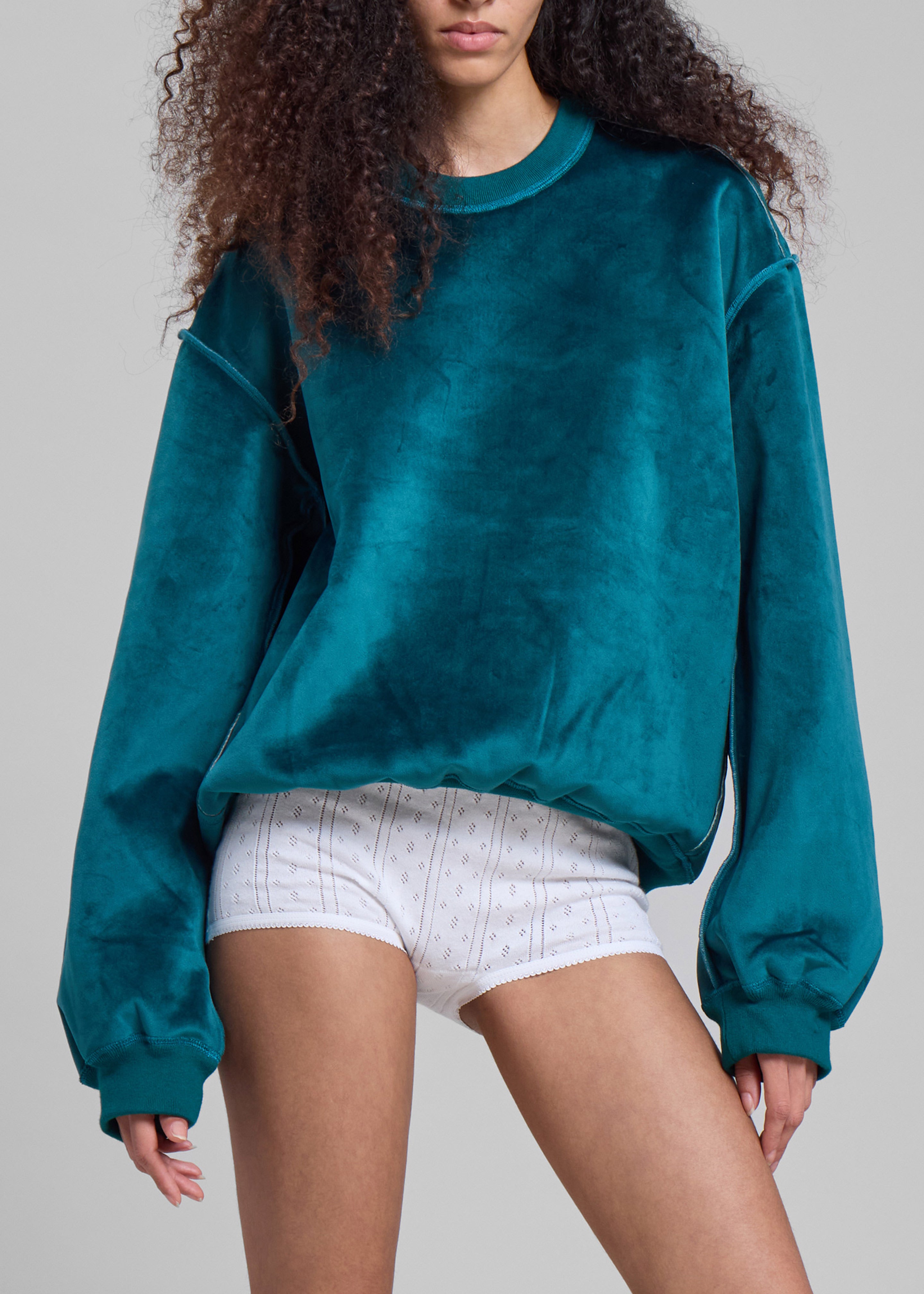 JW Anderson Bonded Sweatshirt - Deep Teal - 2