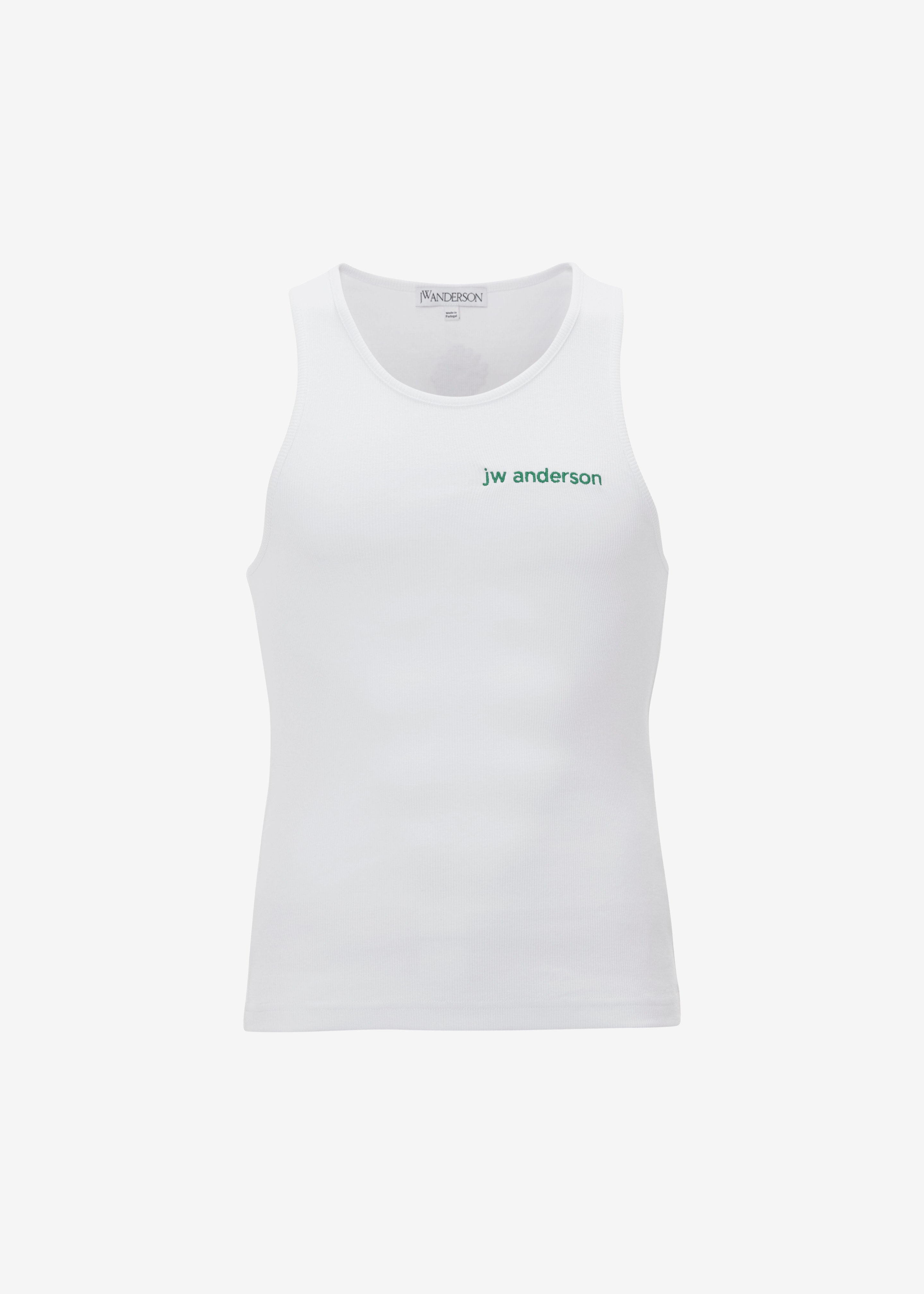 JW Anderson Chest Logo Embroidery Vest - White - 10