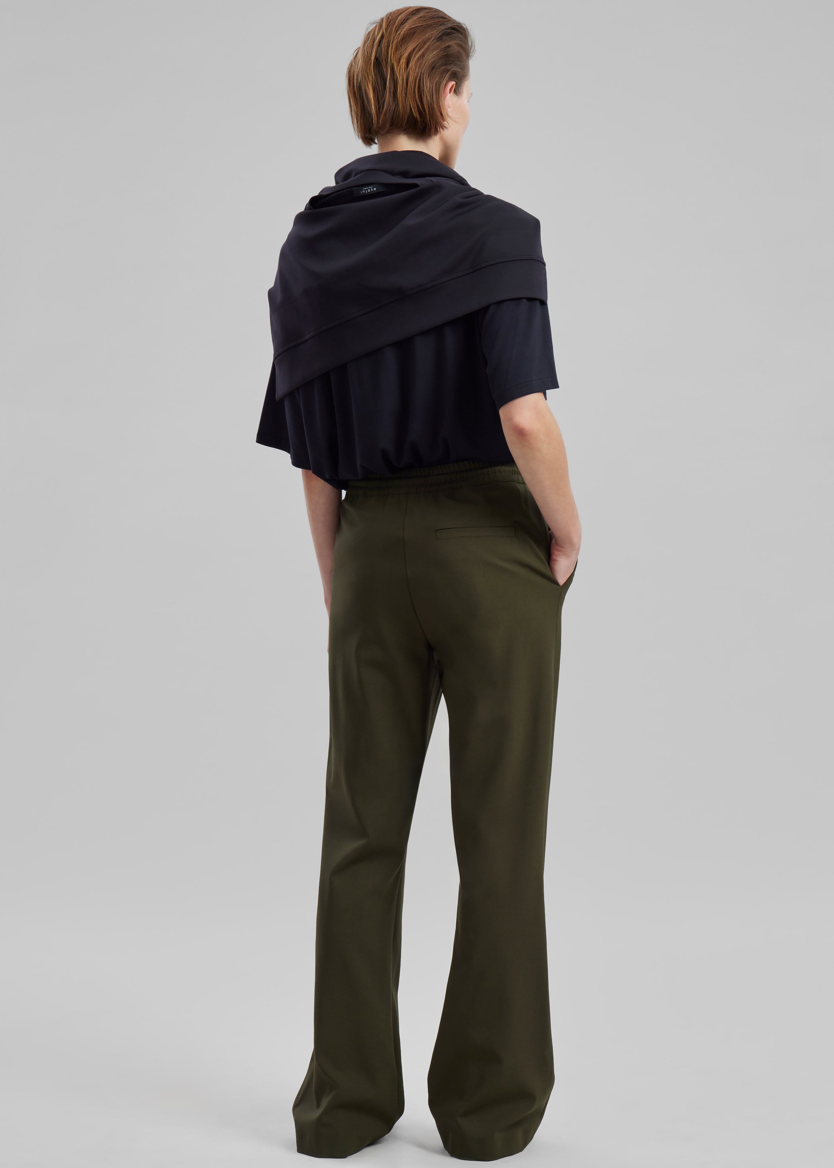 JW Anderson Drawstring Waist Tailored Trousers - Olive - 9