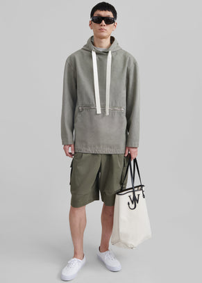 JW Anderson Garment Dye Hoodie - Grey