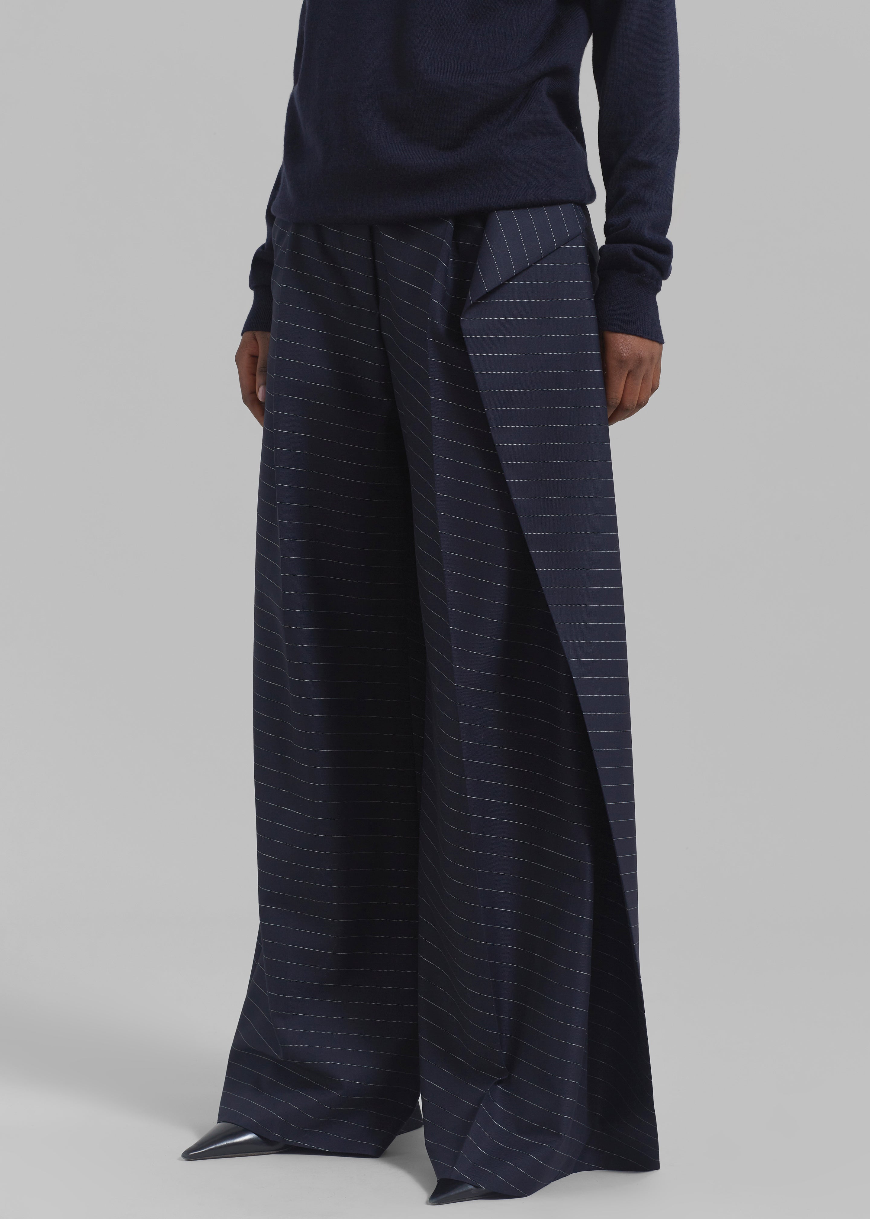 JW Anderson Side Panel Trousers - Navy - 3