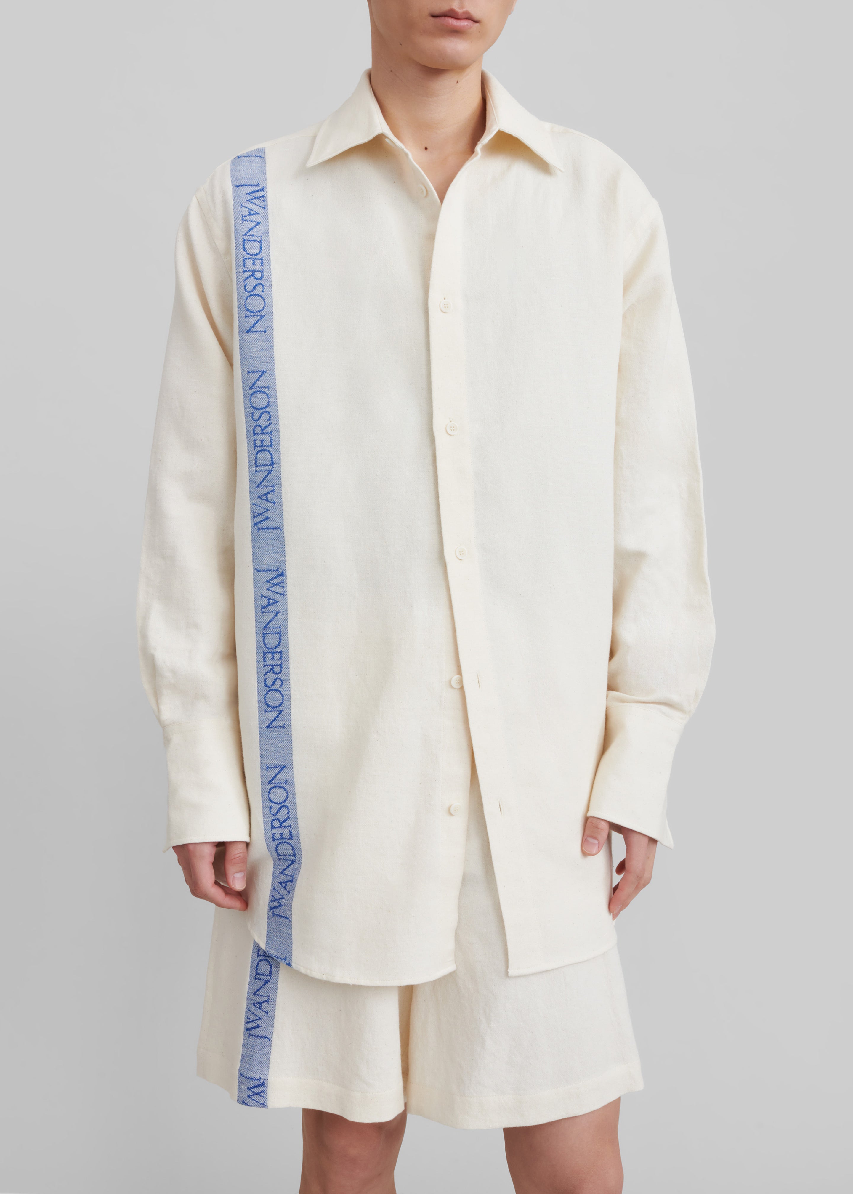 JW Anderson Tea Towel Oversized Shirt - Off White - 3