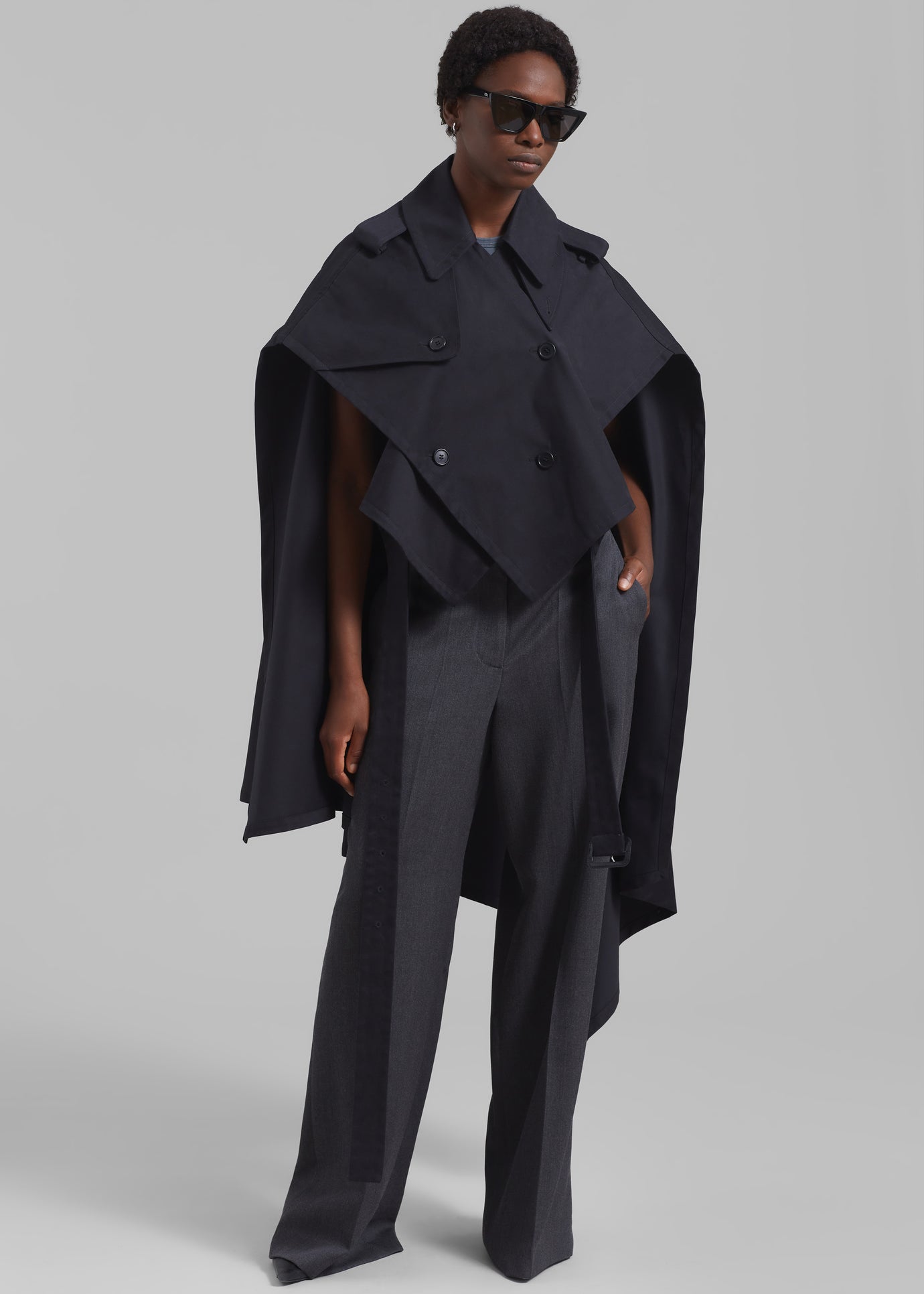 JW Anderson Trench Cape - Black