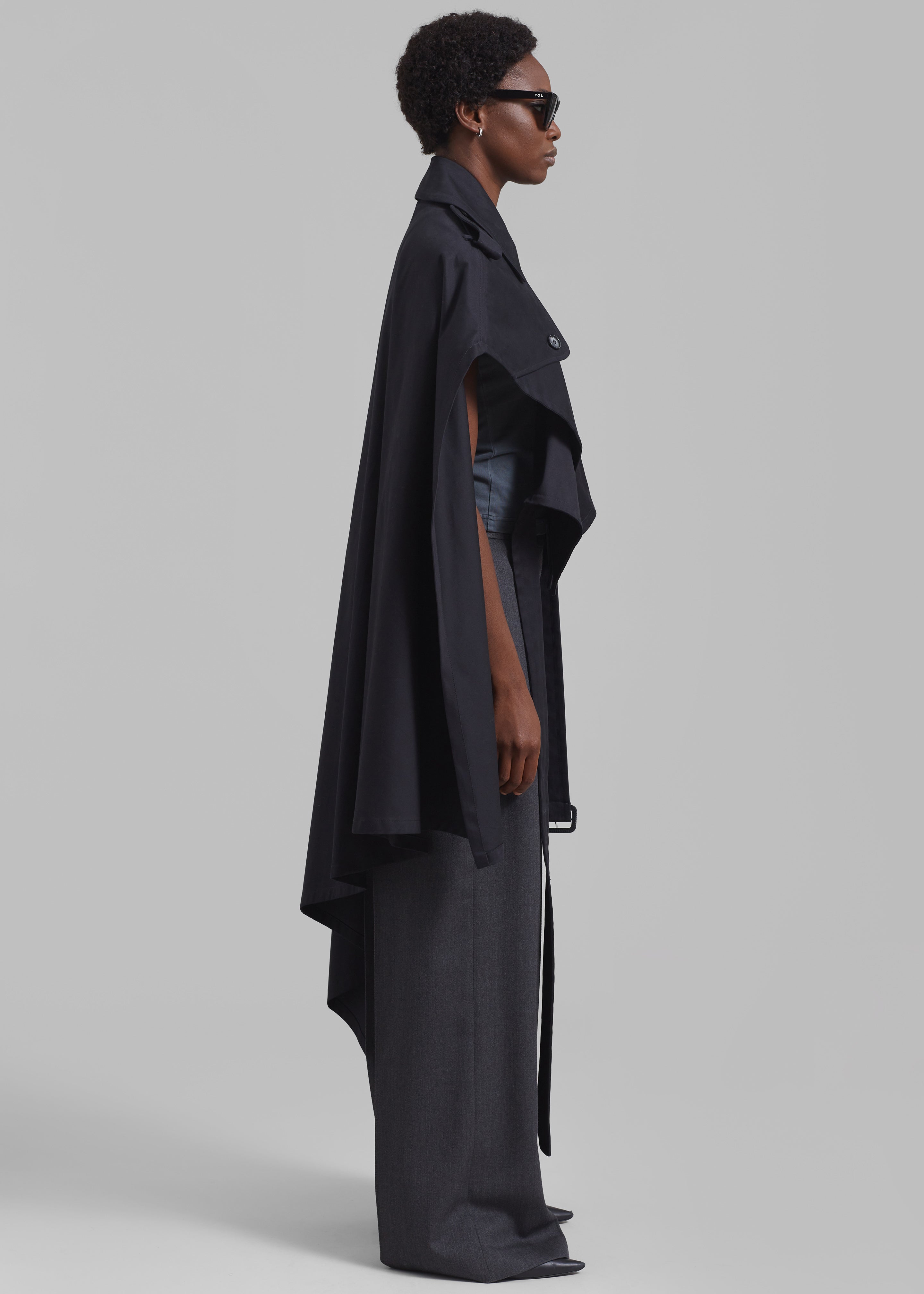 JW Anderson Trench Cape - Black - 5
